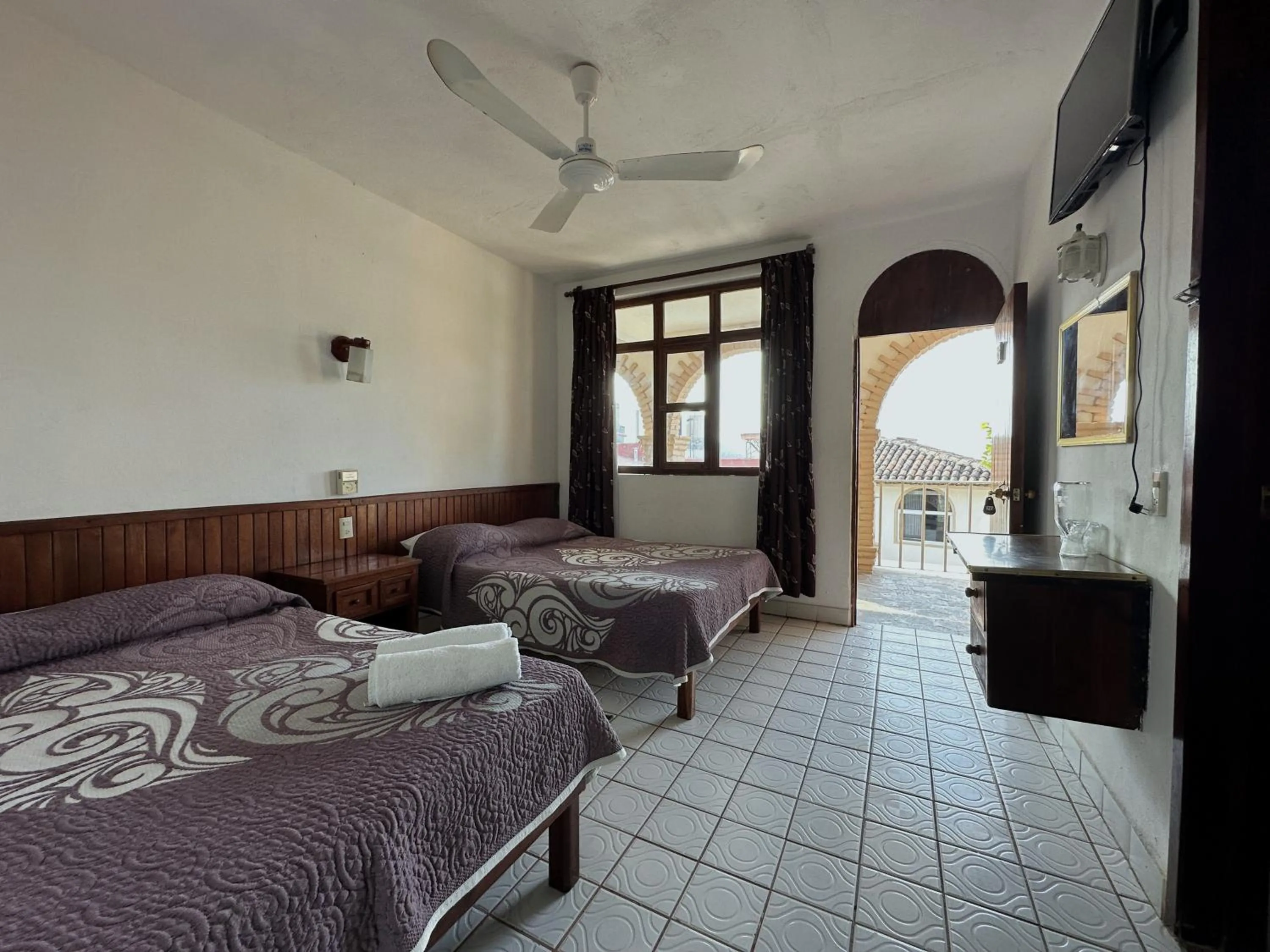 Bed in Hotel San Juan