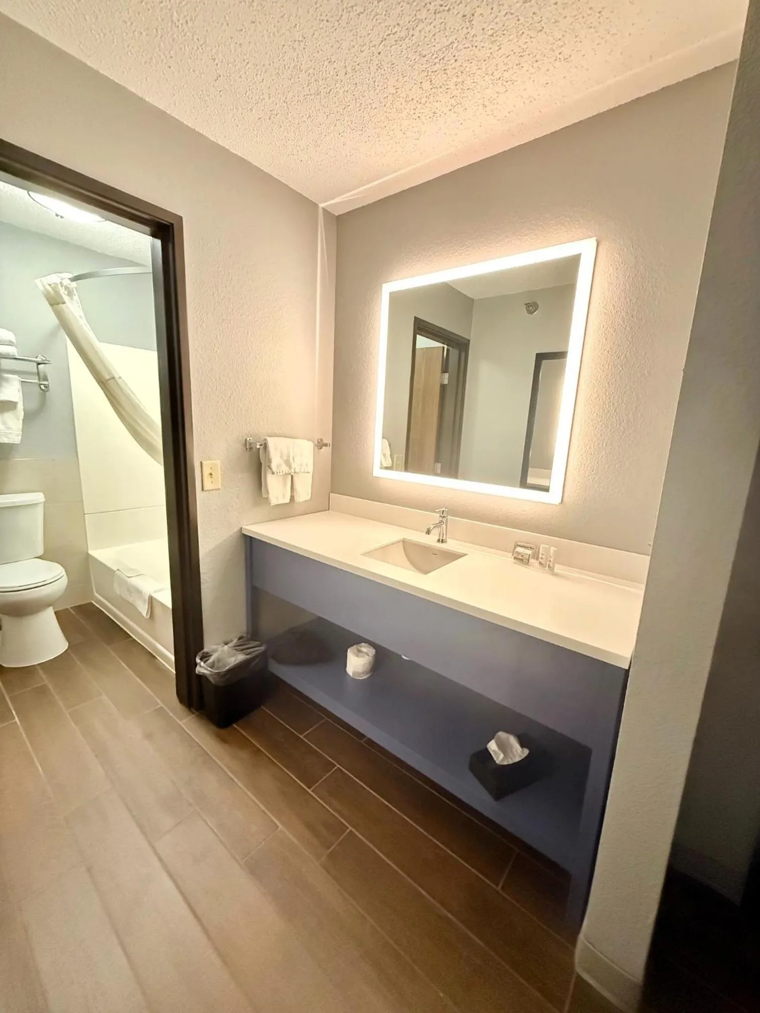 Bathroom in AmericInn by Wyndham Tofte Near Lake Superior