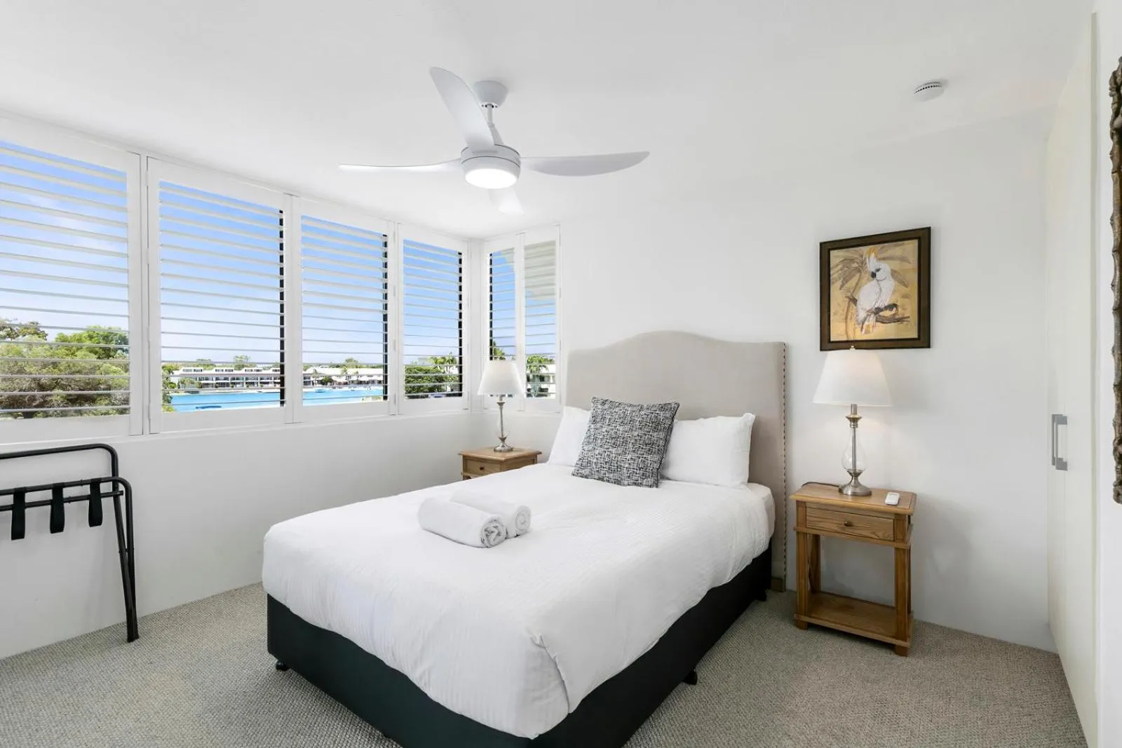 View (from property/room), Bed in Sun Lagoon Resort