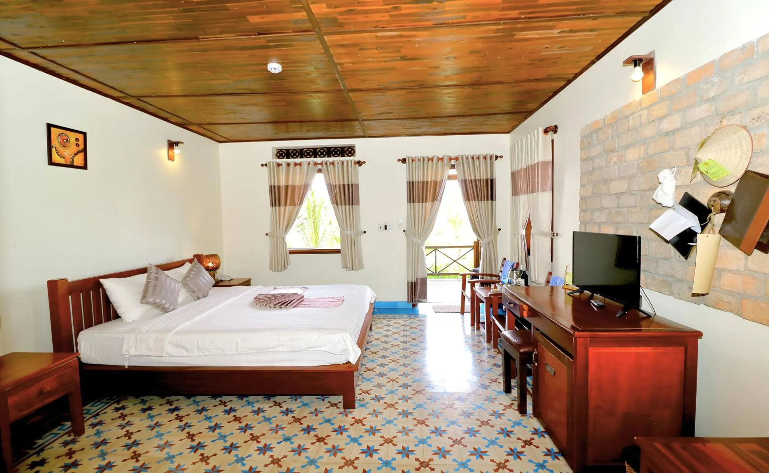 Bedroom, Bed in Phu Quoc Eco Beach Resort