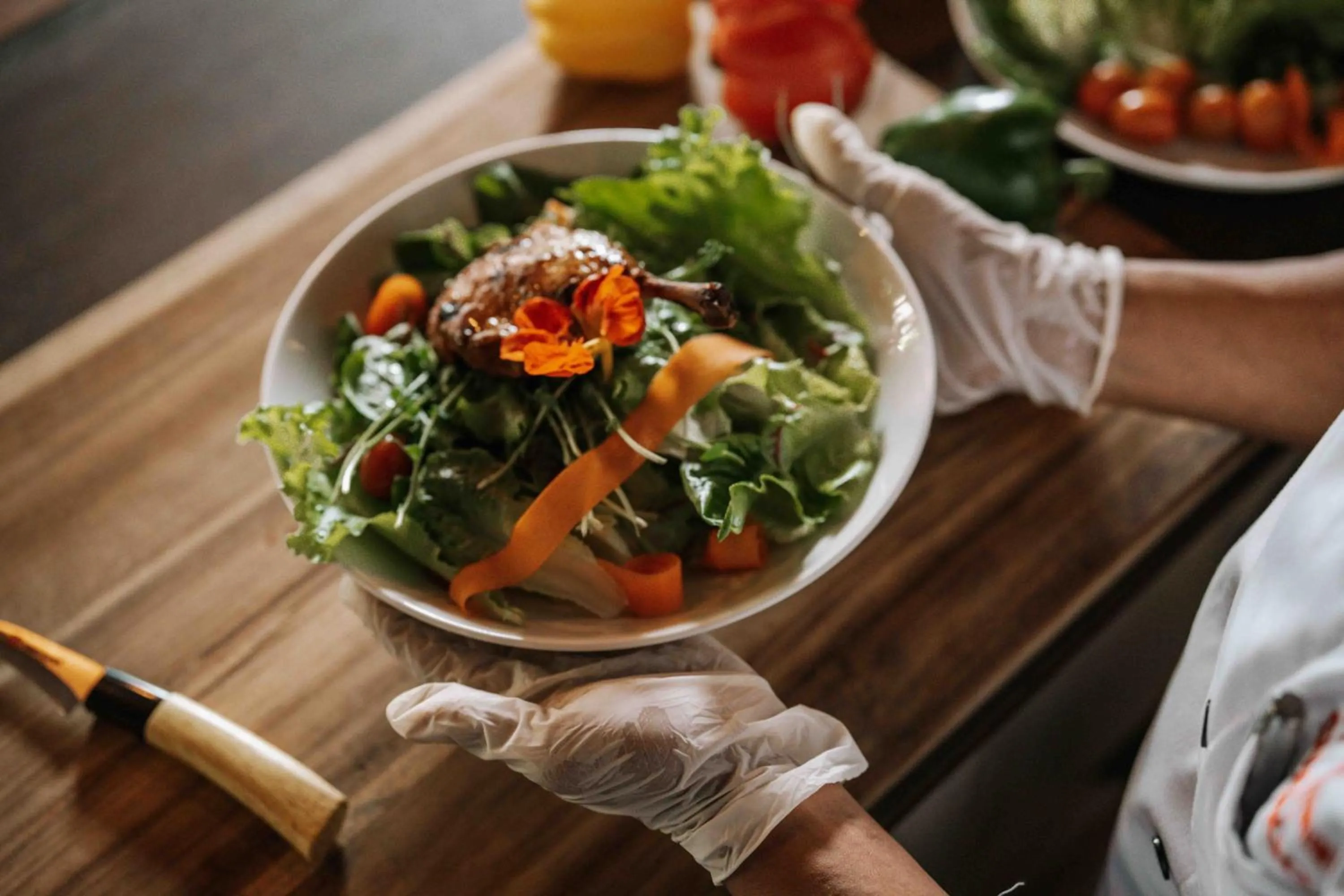 Food close-up in Hotel Komune and Beach Club Bali