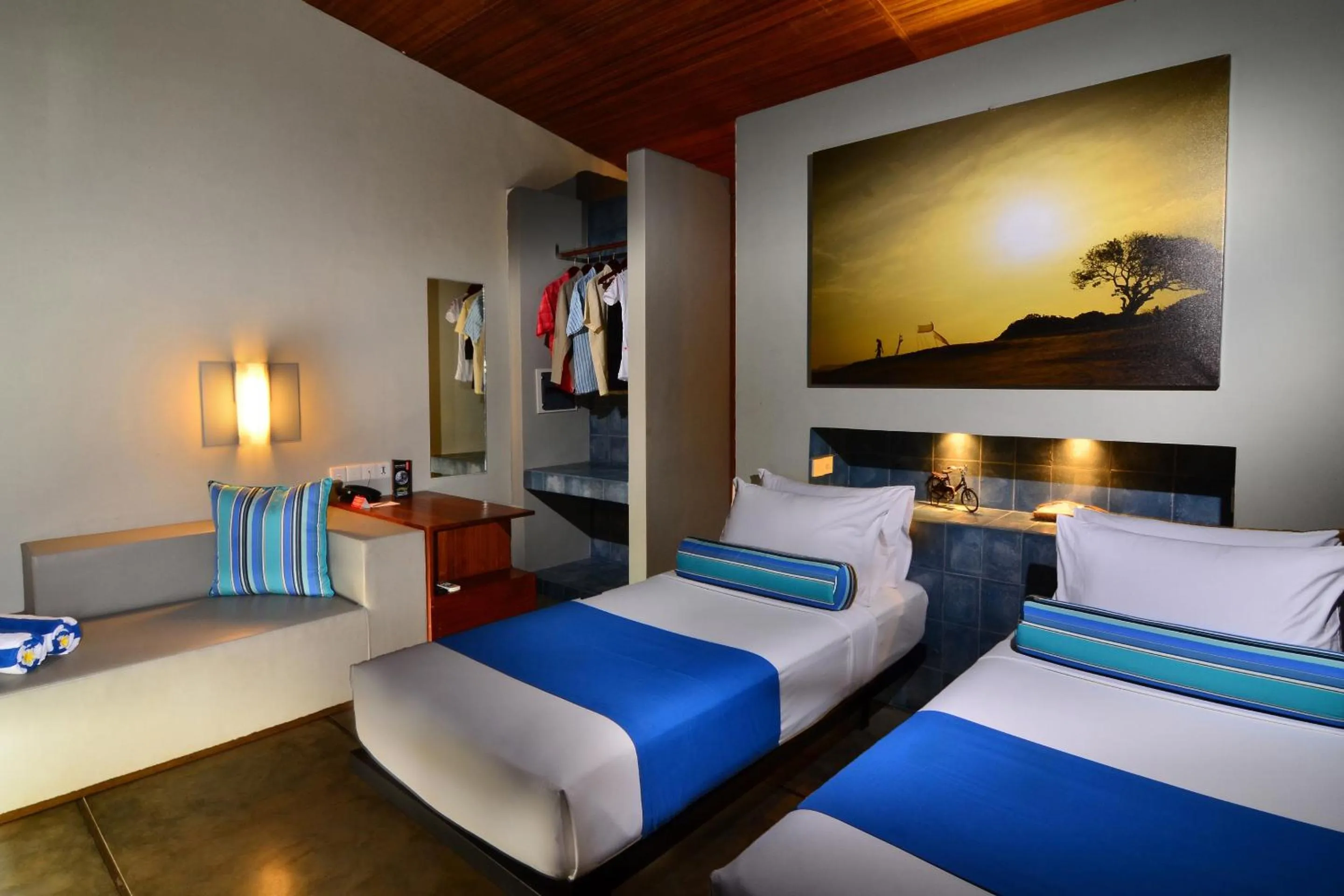 Bed in Hotel Komune and Beach Club Bali