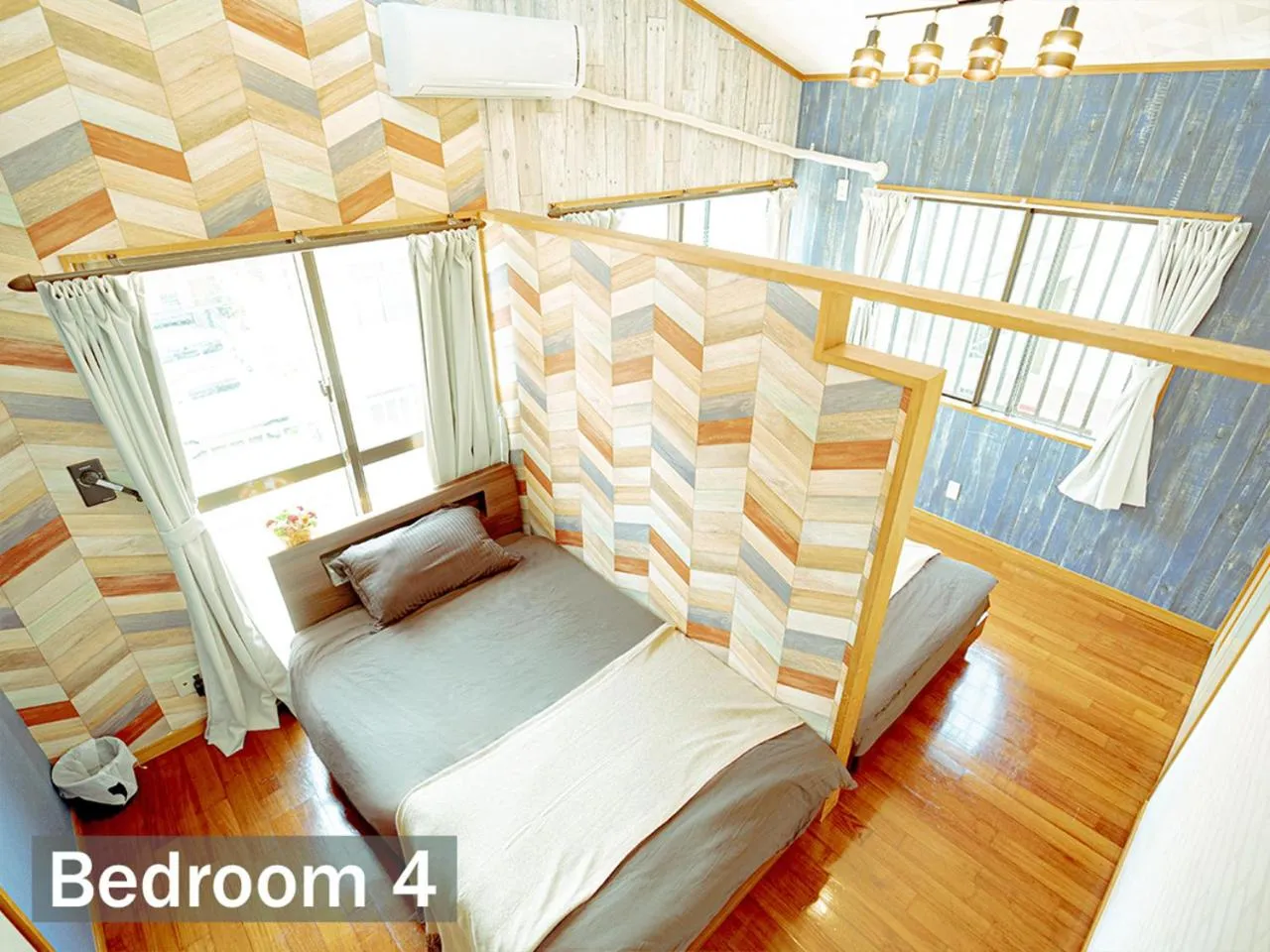 Bedroom, Bed in Terrace House Tsubokawa