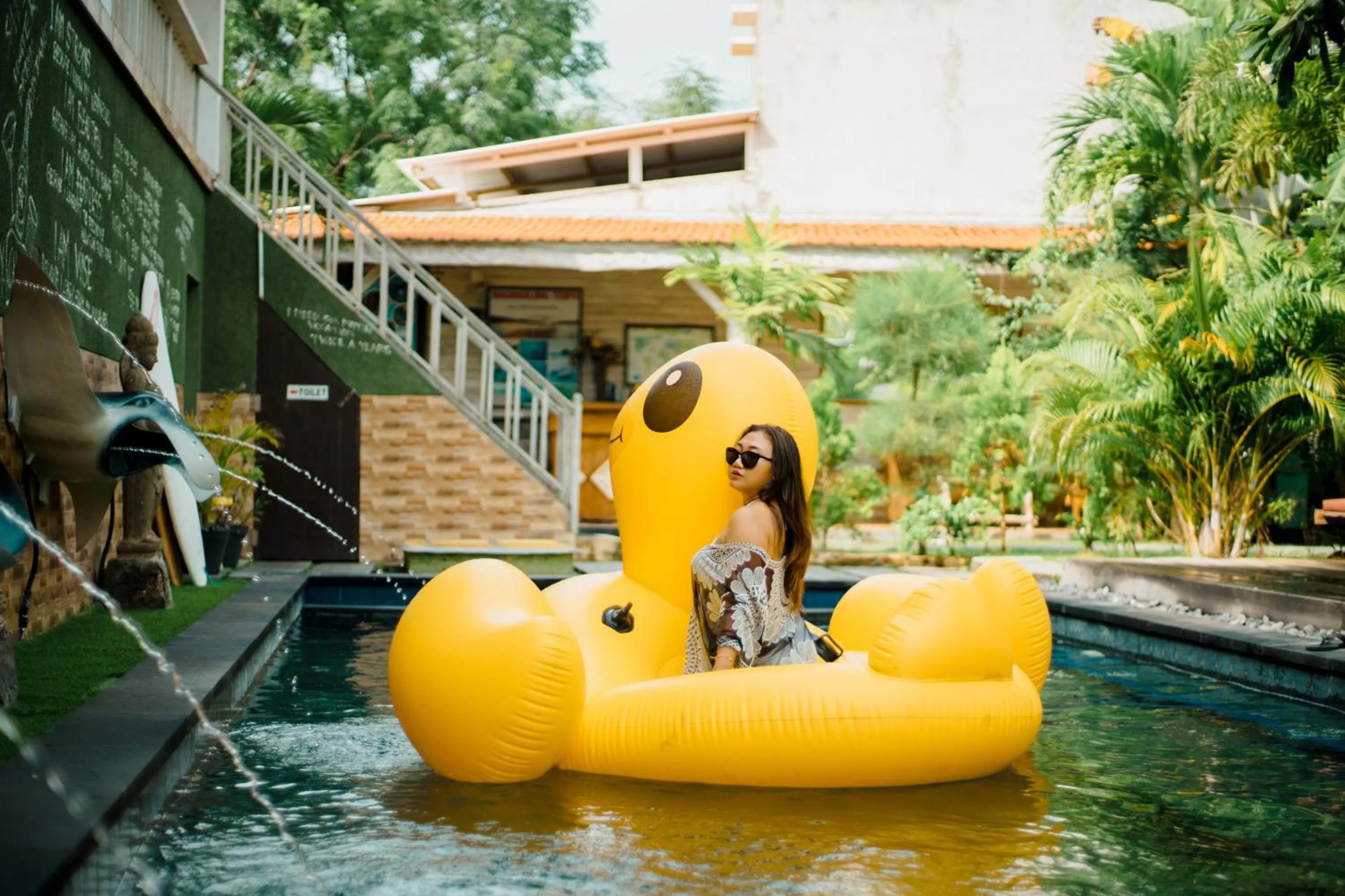 Swimming pool in The Canda Villa