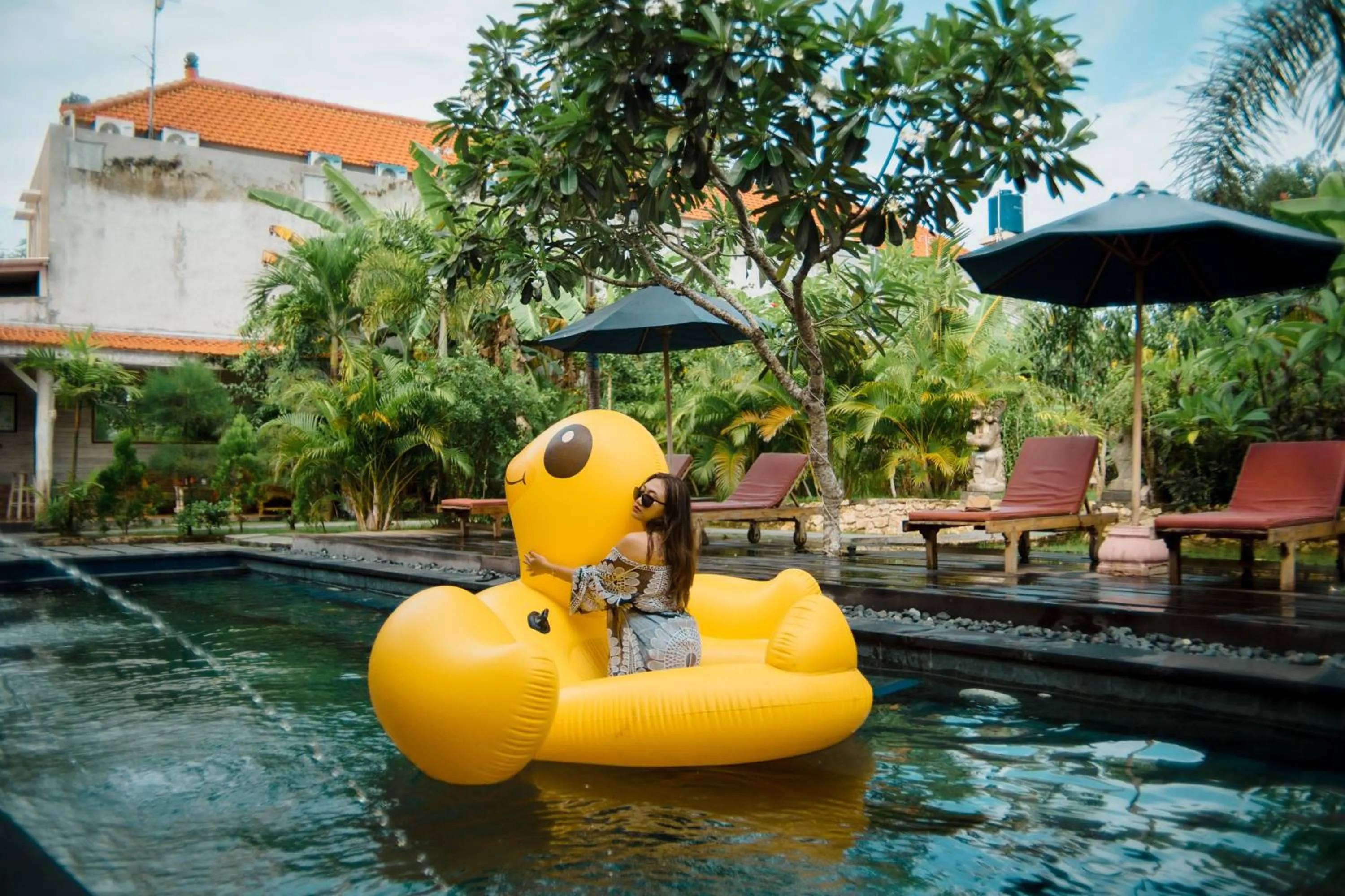 Pool view in The Canda Villa