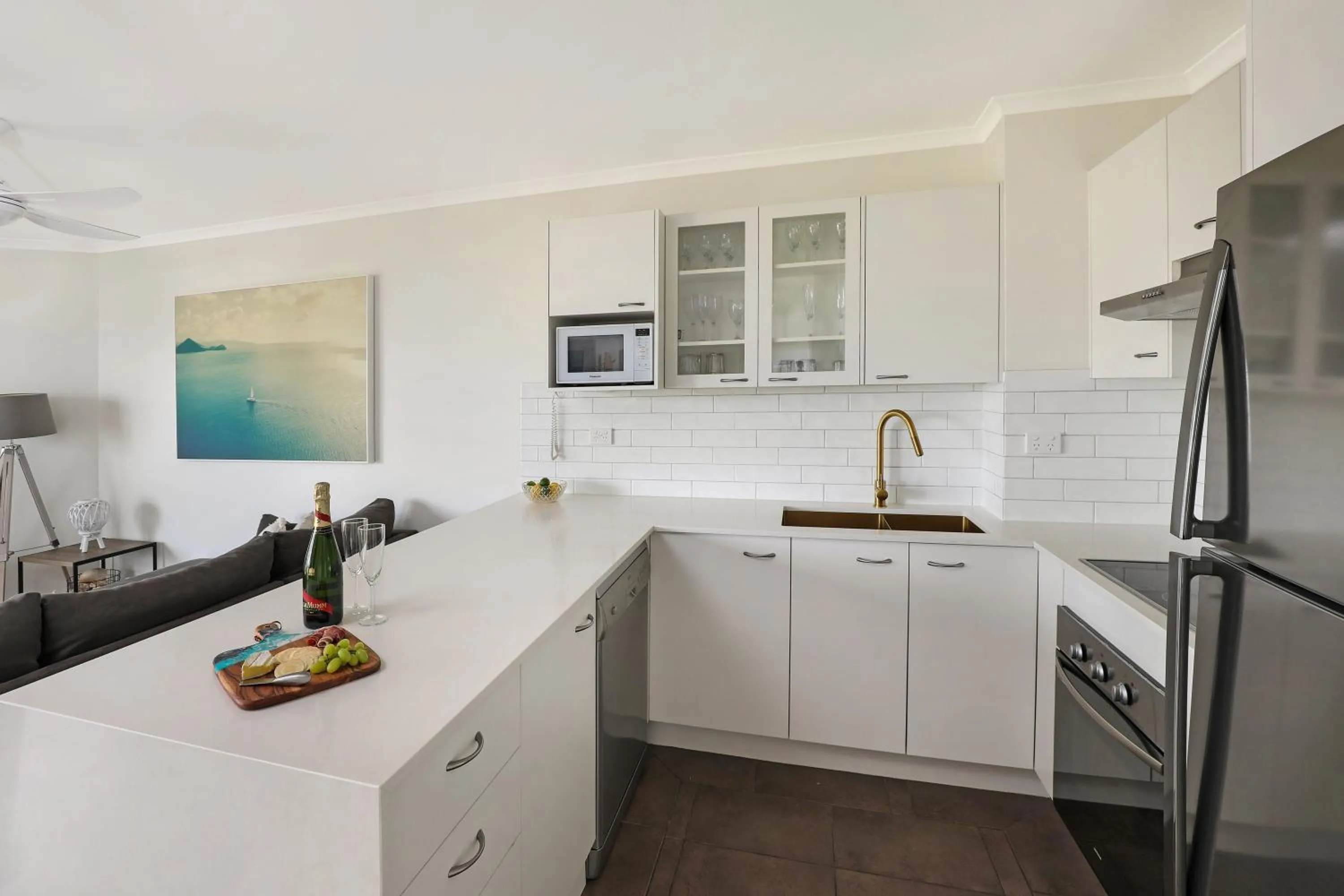 Kitchen or kitchenette in Dockside Apartments Mooloolaba