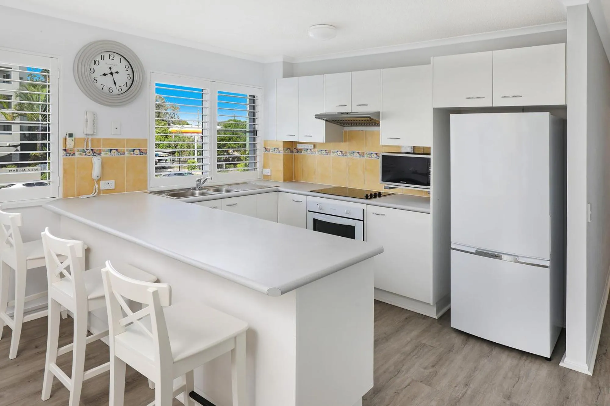 Kitchen or kitchenette in Dockside Apartments Mooloolaba