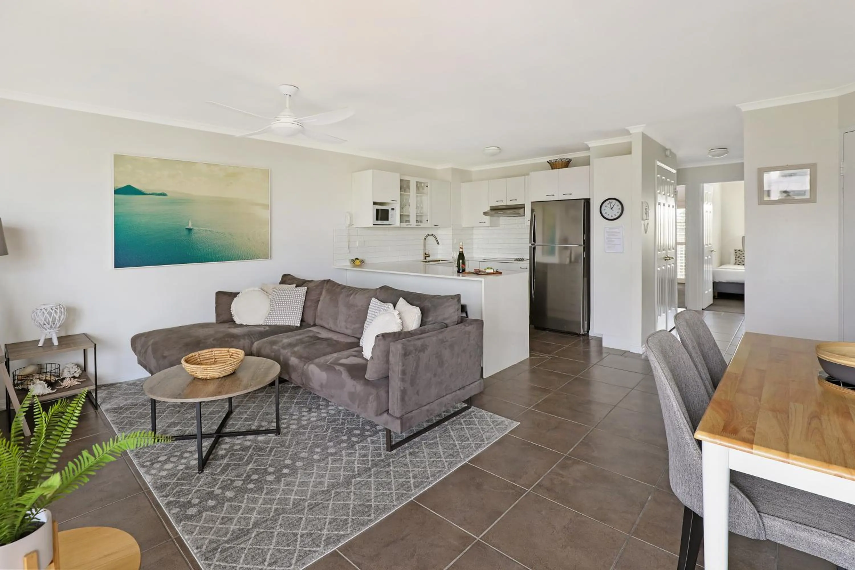 Living room in Dockside Apartments Mooloolaba