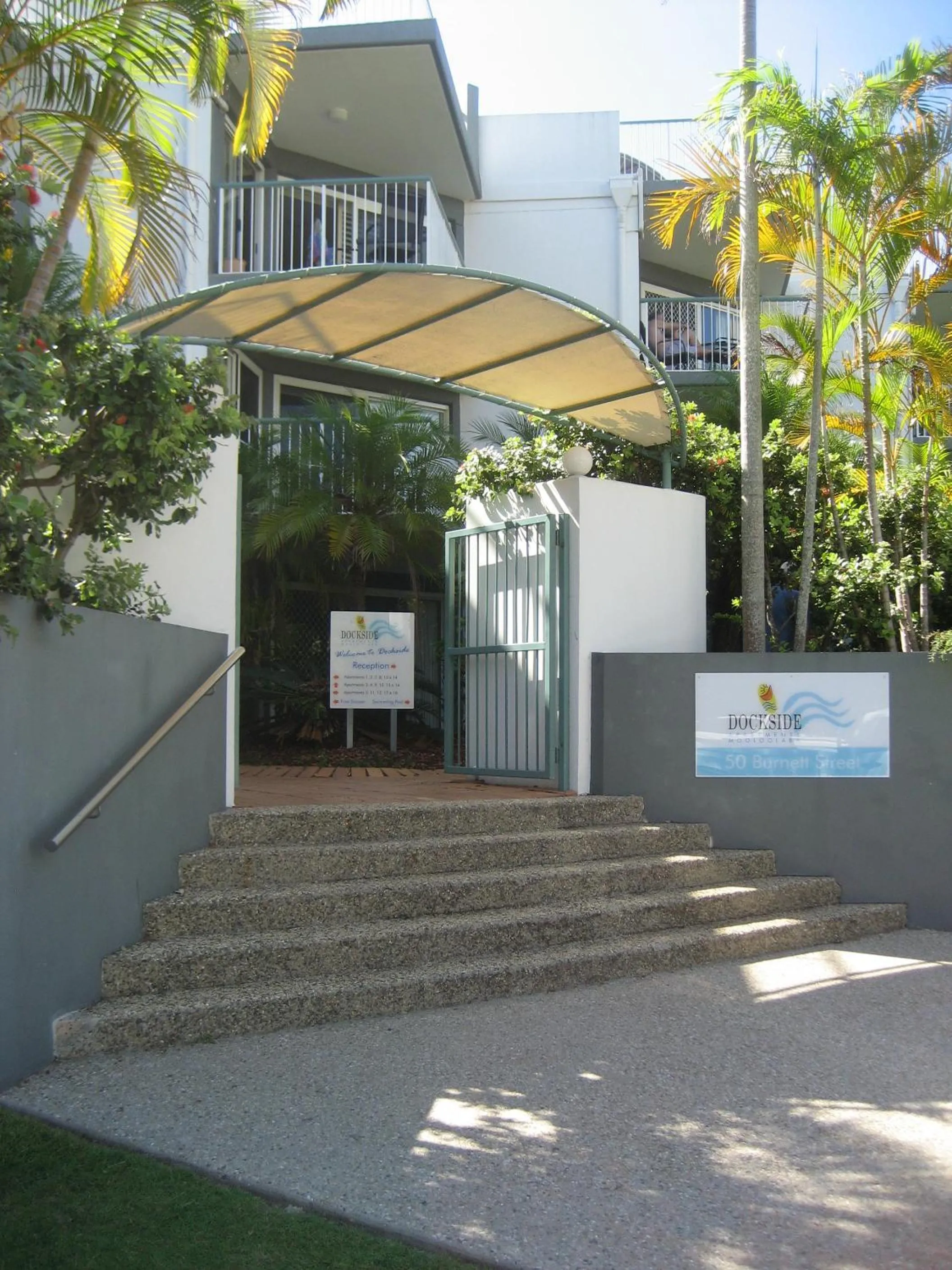 Facade/entrance in Dockside Apartments Mooloolaba