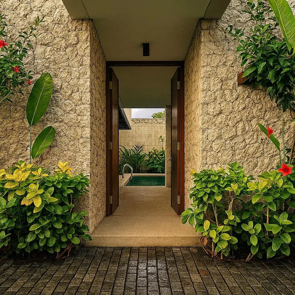 Facade/entrance in Akhyana Village Facade/entrance in Akhyana Village