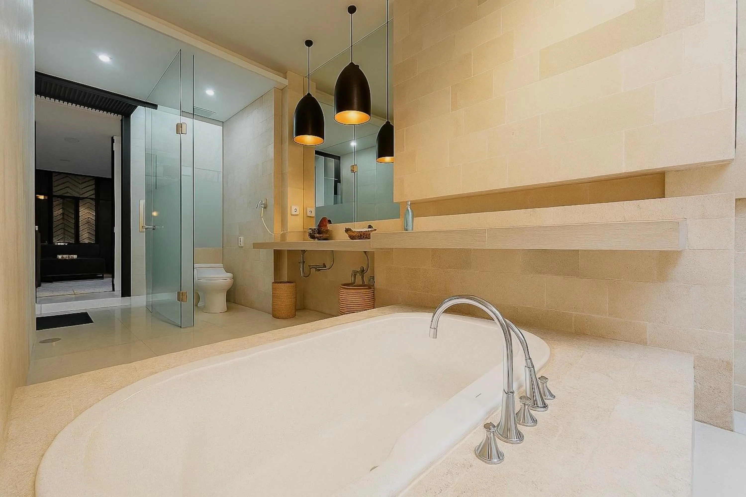 Shower in Akhyana Village