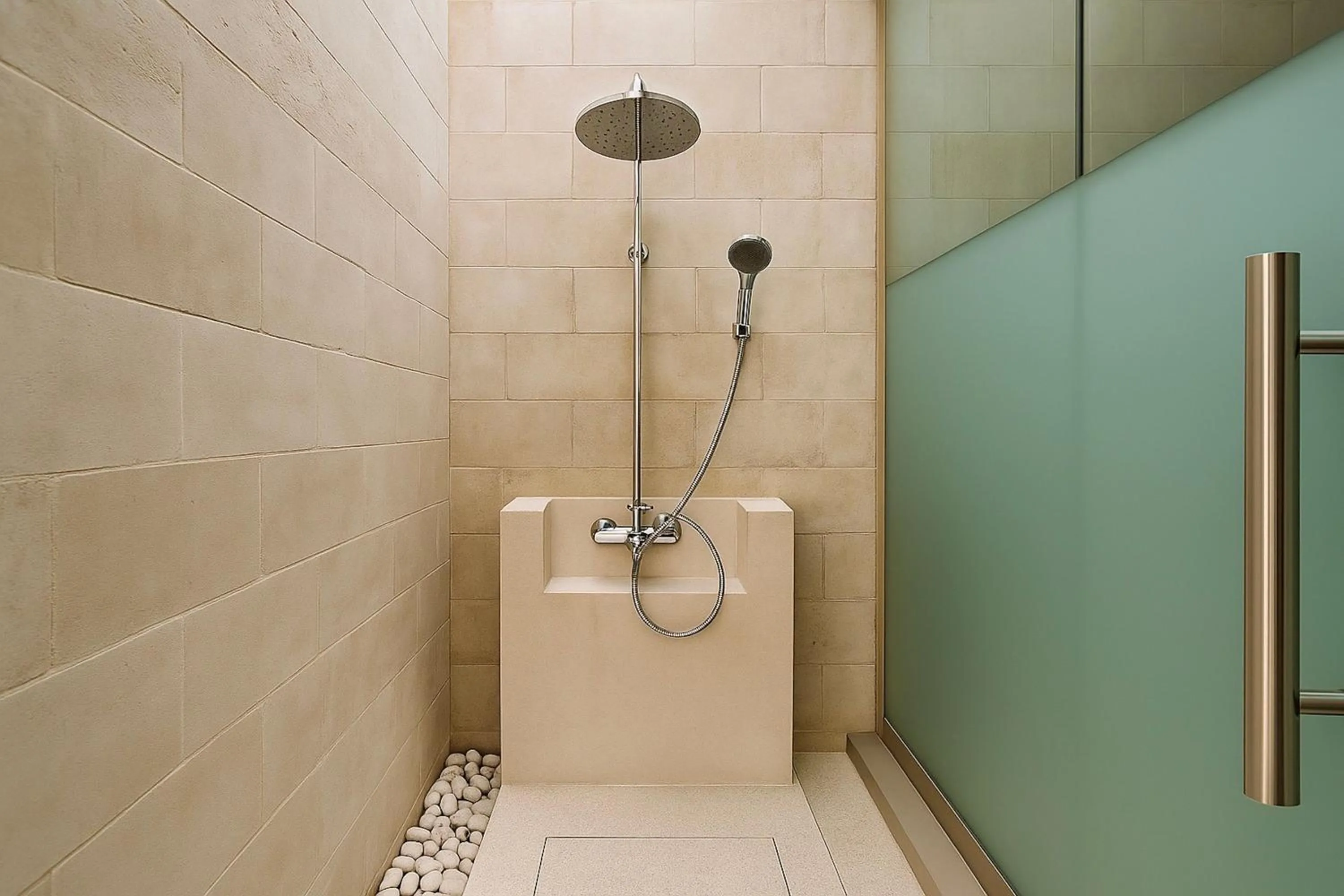 Shower in Akhyana Village