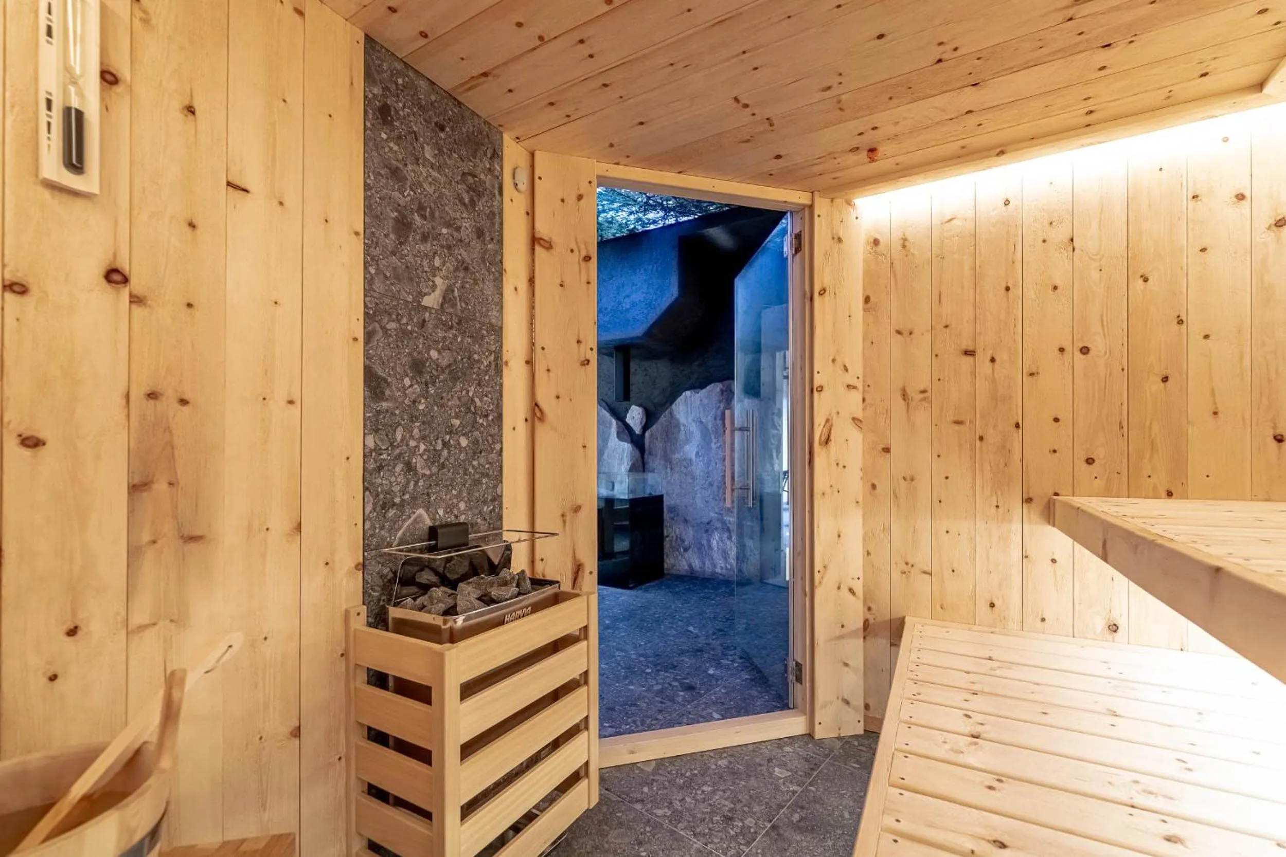 Sauna in Chalet Elisabeth dolomites alpin & charme