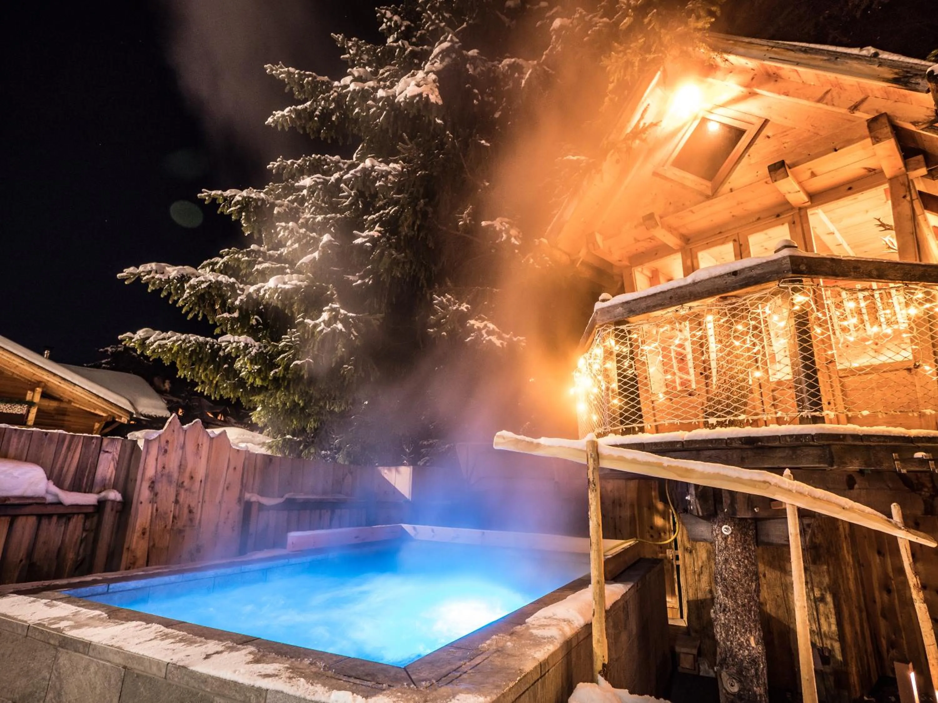 Swimming pool in Chalet Elisabeth dolomites alpin & charme