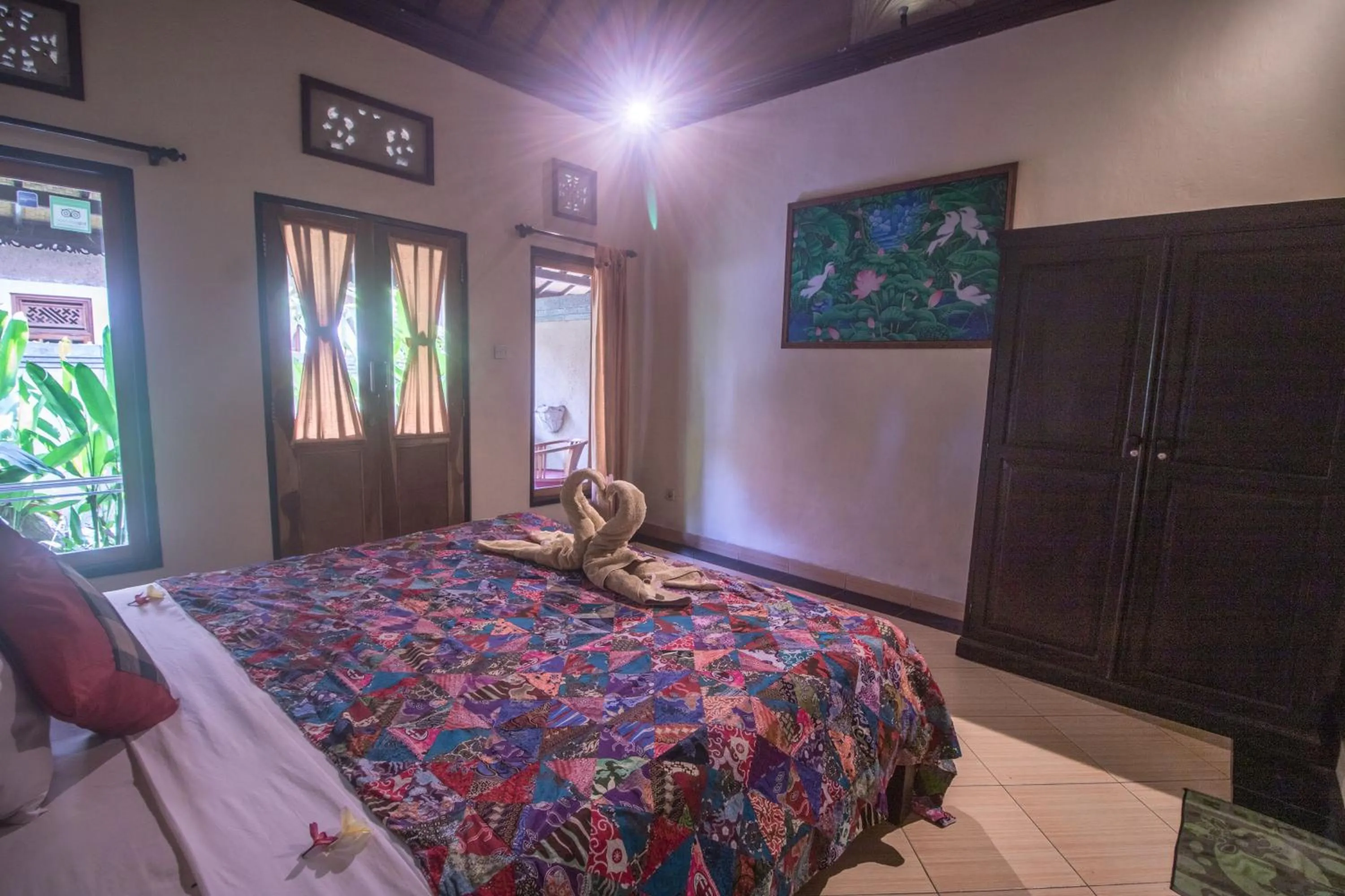 Bed in Trijaya Guest House Pemuteran