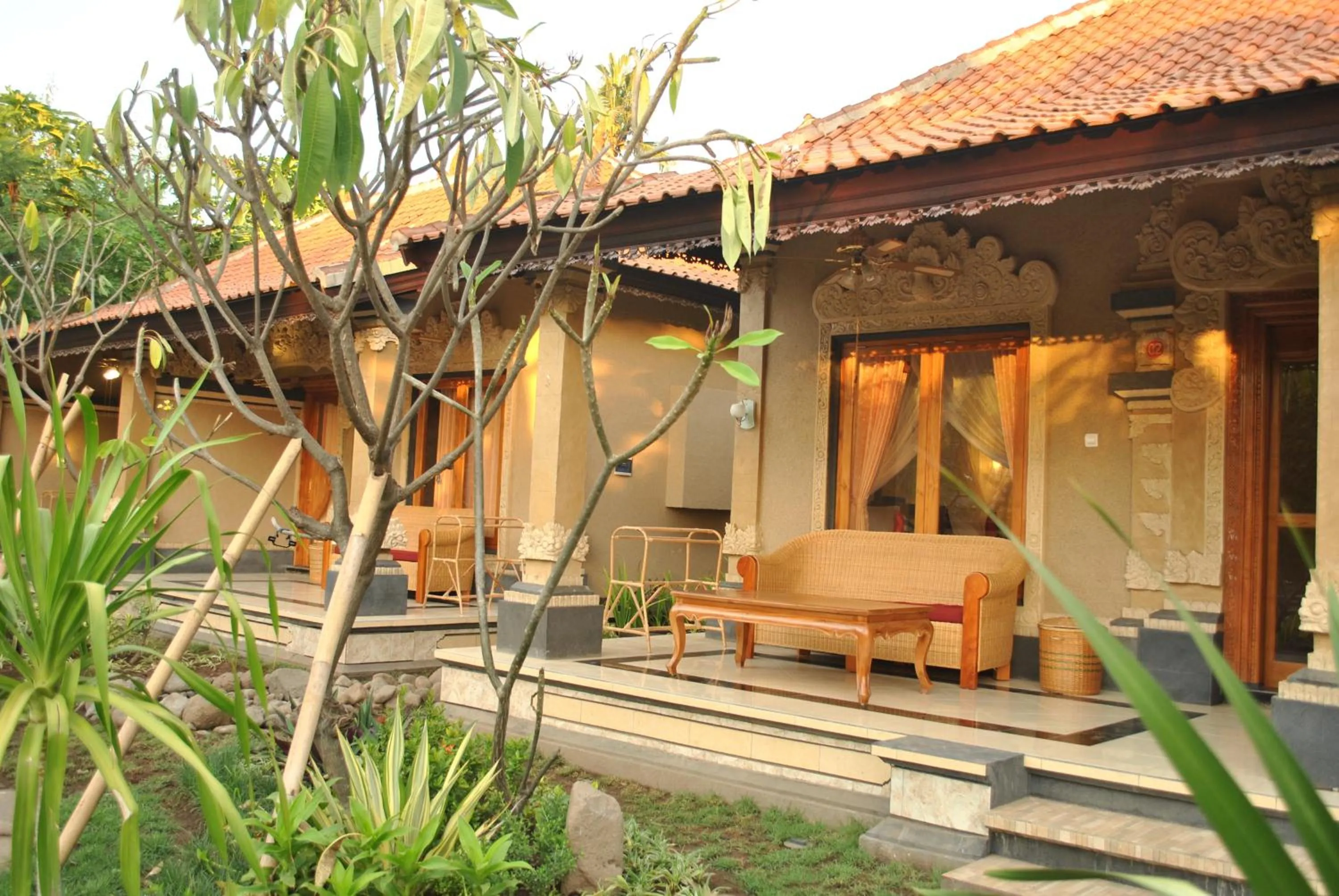 Balcony/Terrace in Trijaya Guest House Pemuteran