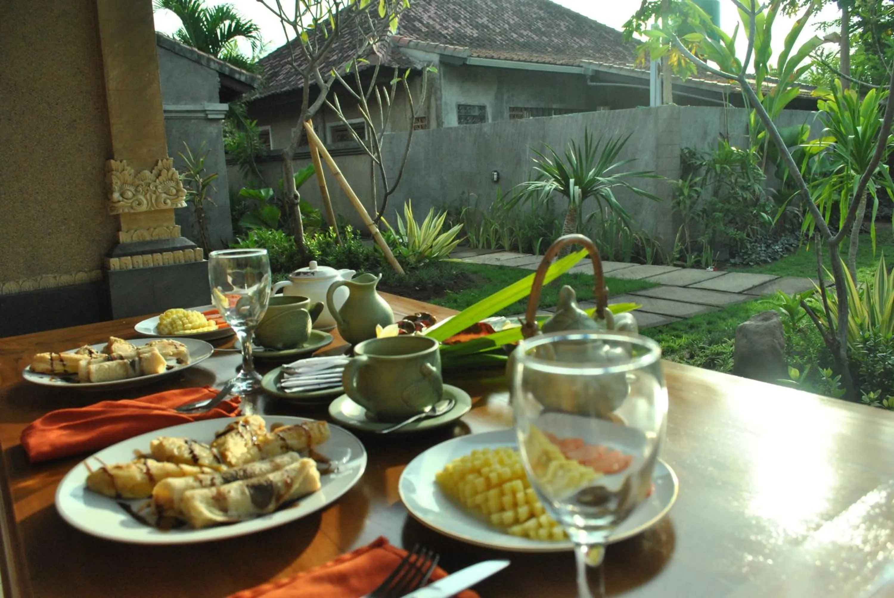 American breakfast in Trijaya Guest House Pemuteran