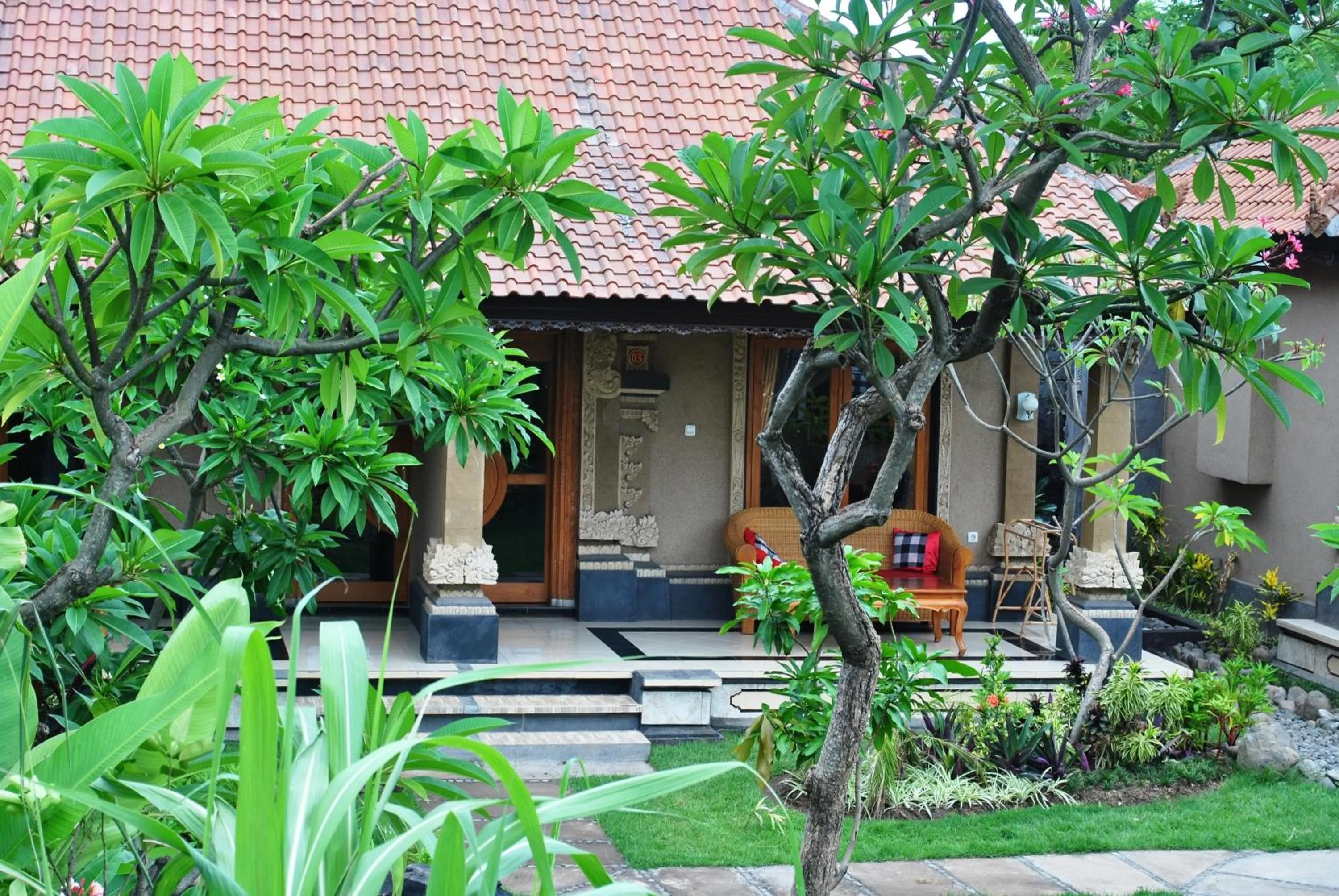 Balcony/Terrace in Trijaya Guest House Pemuteran