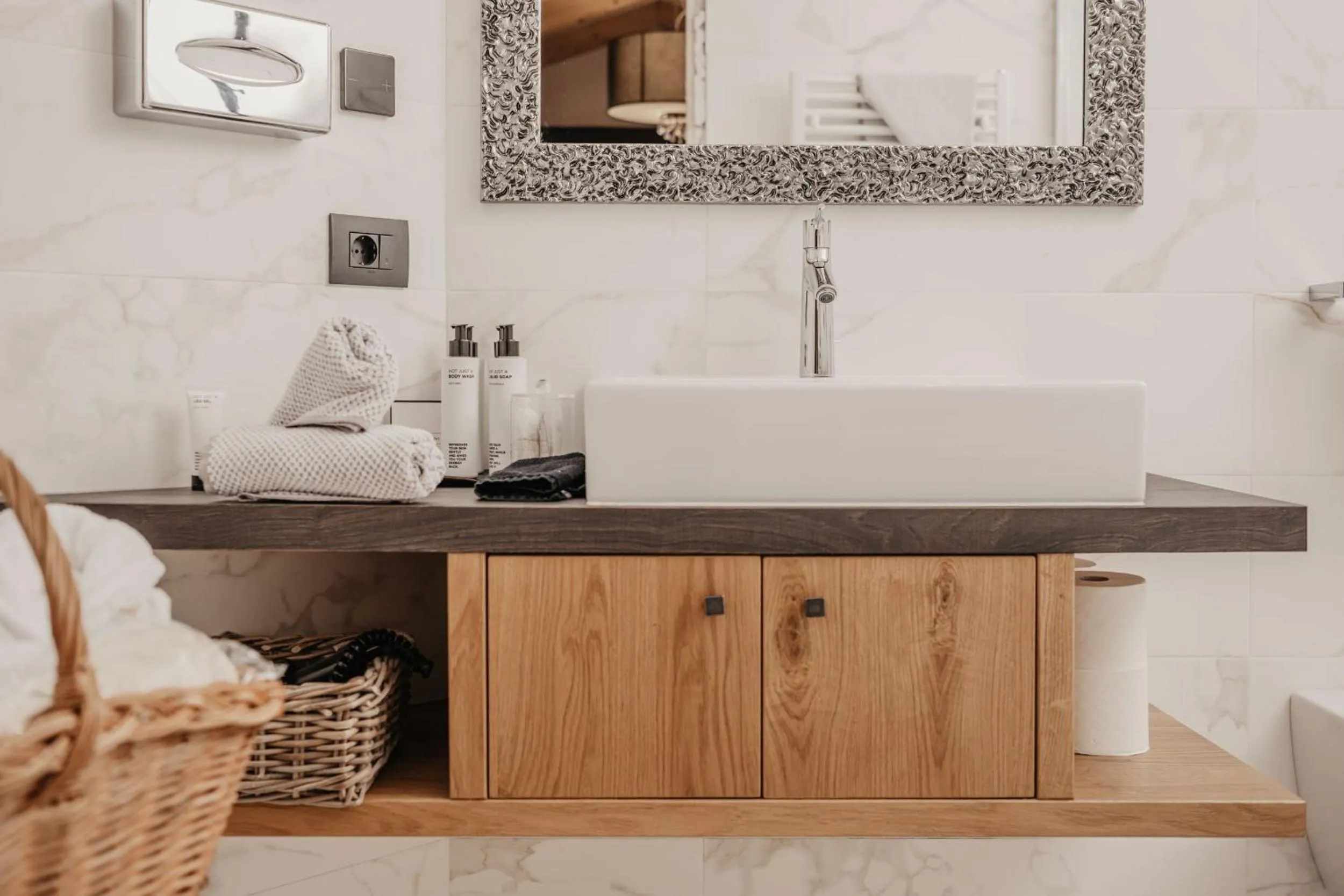 Bathroom in Freina Mountain Lifestyle Hotel