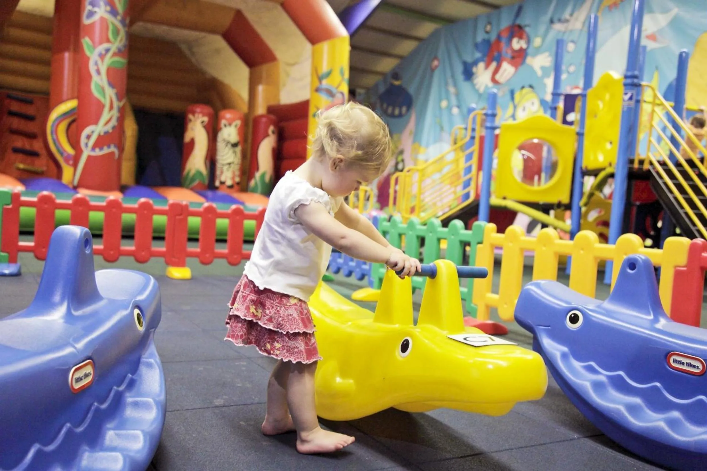 Children play ground in Sunparks Oostduinkerke - Plopsaland