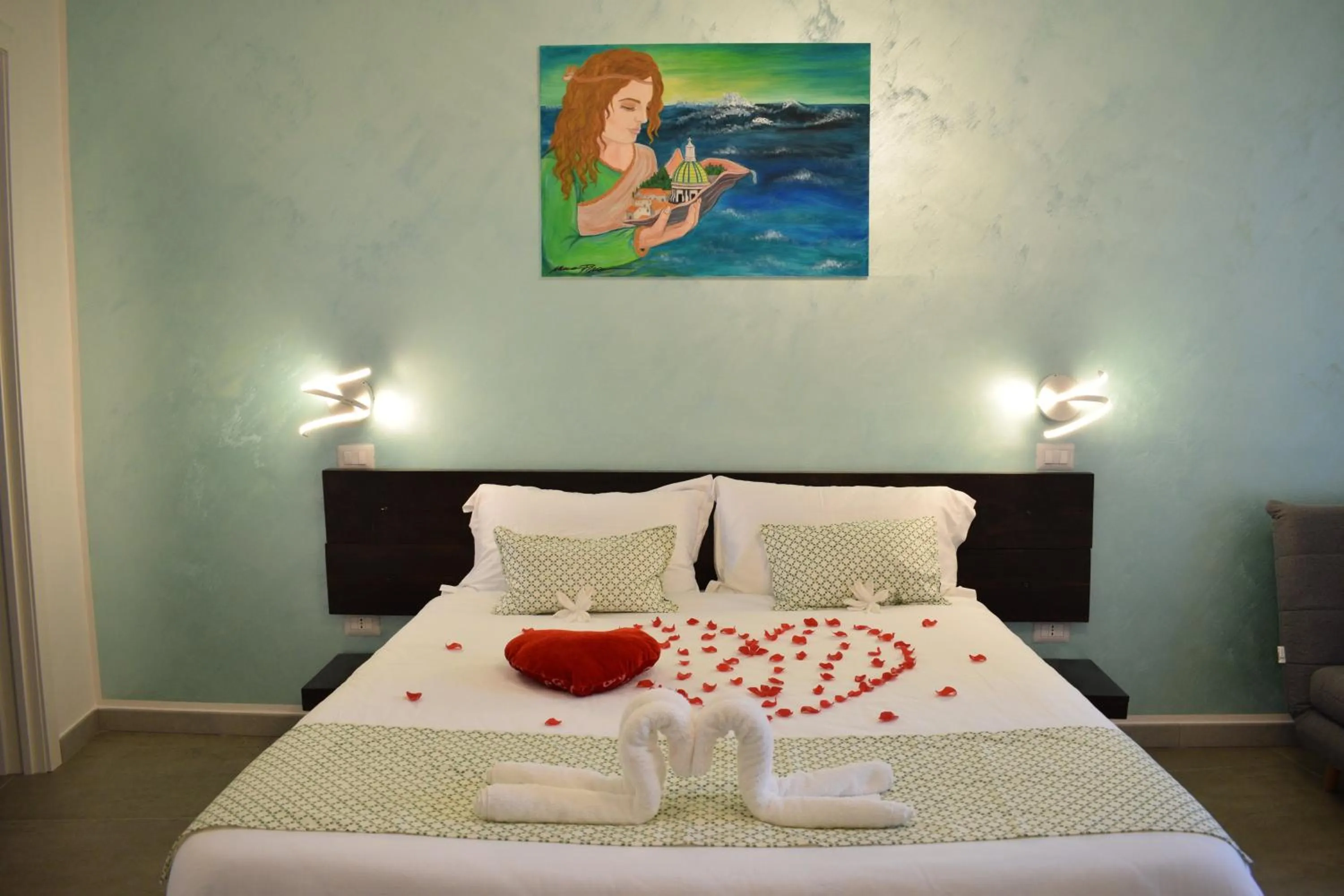 Bedroom, Bed in B&B Vietri 360