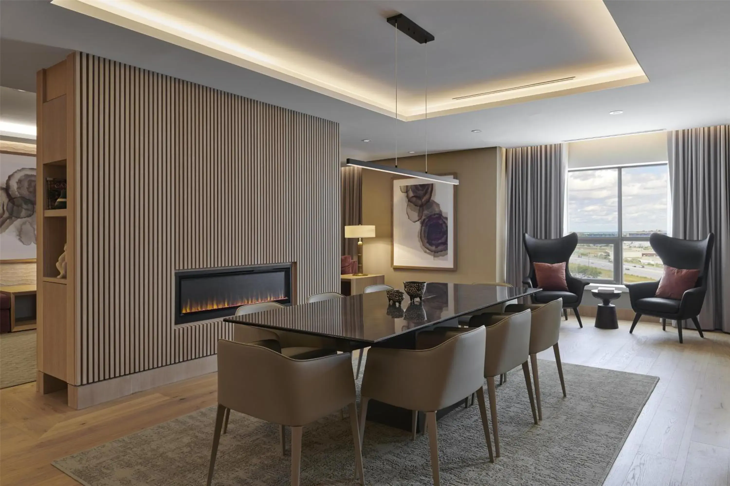 Living room in Hilton Toronto Airport Hotel & Suites Living room in Hilton Toronto Airport Hotel & Suites