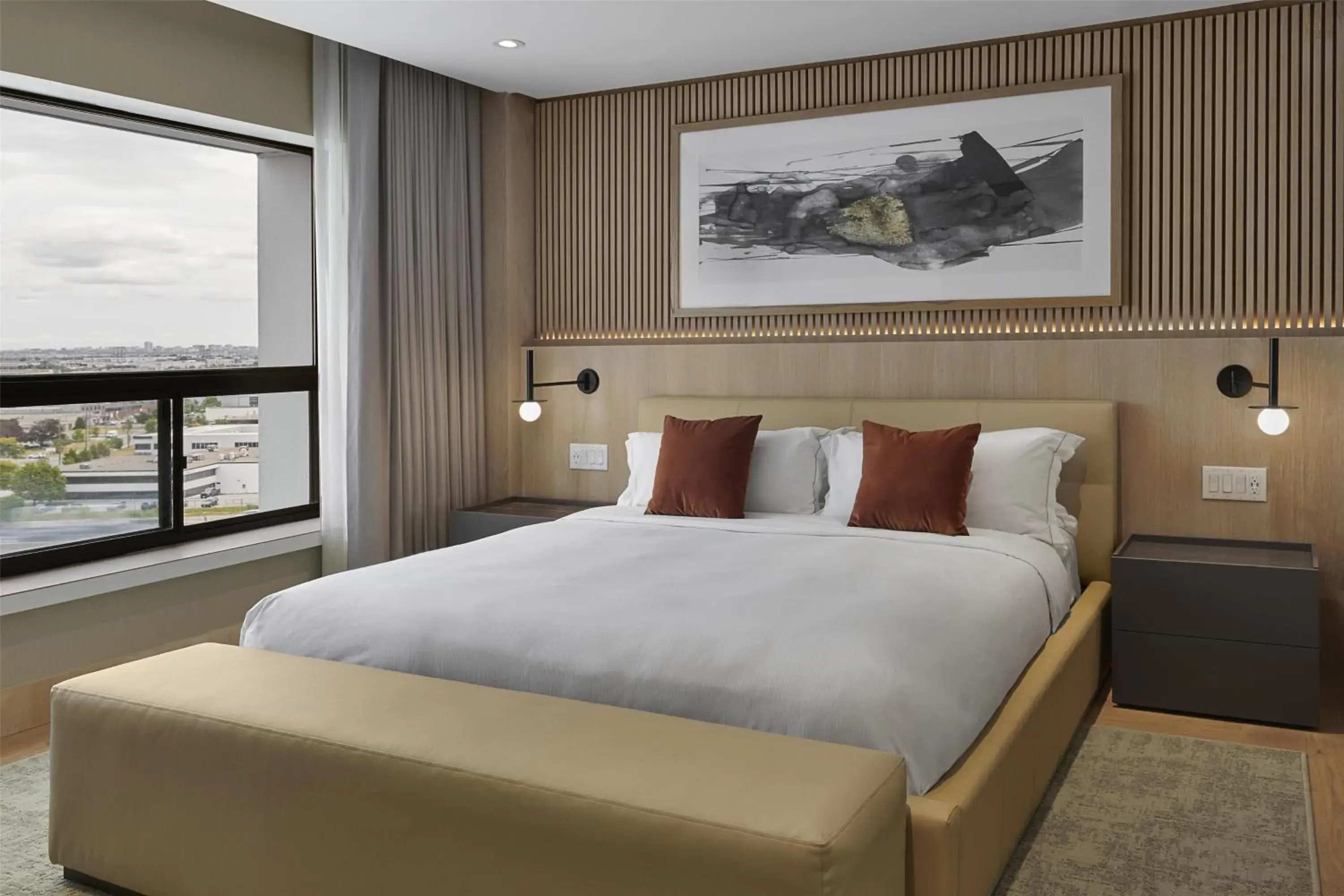 Bed in Hilton Toronto Airport Hotel & Suites Bed in Hilton Toronto Airport Hotel & Suites