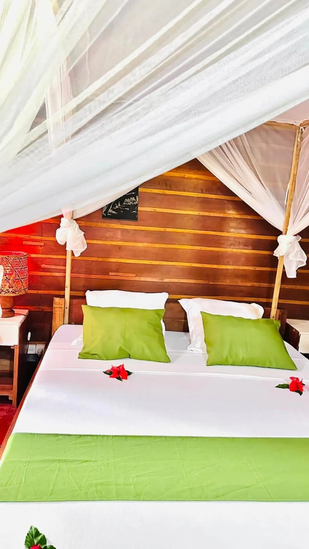 Bed in Bungalows des tropiques