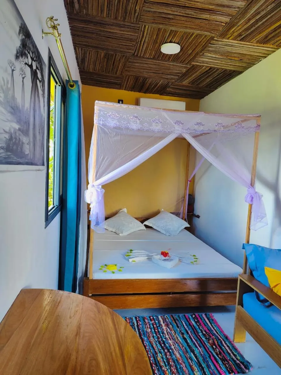 Bed in Bungalows des tropiques