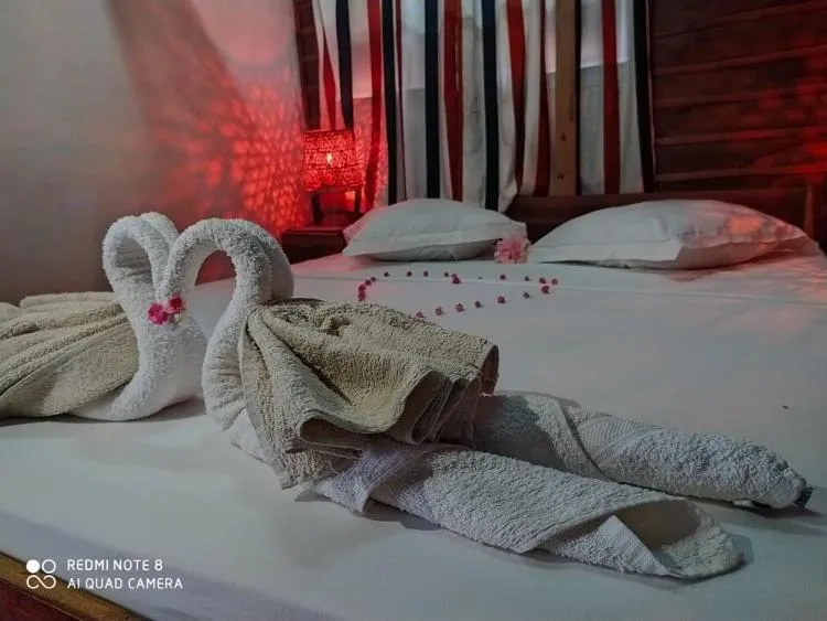 Bed in Bungalows des tropiques