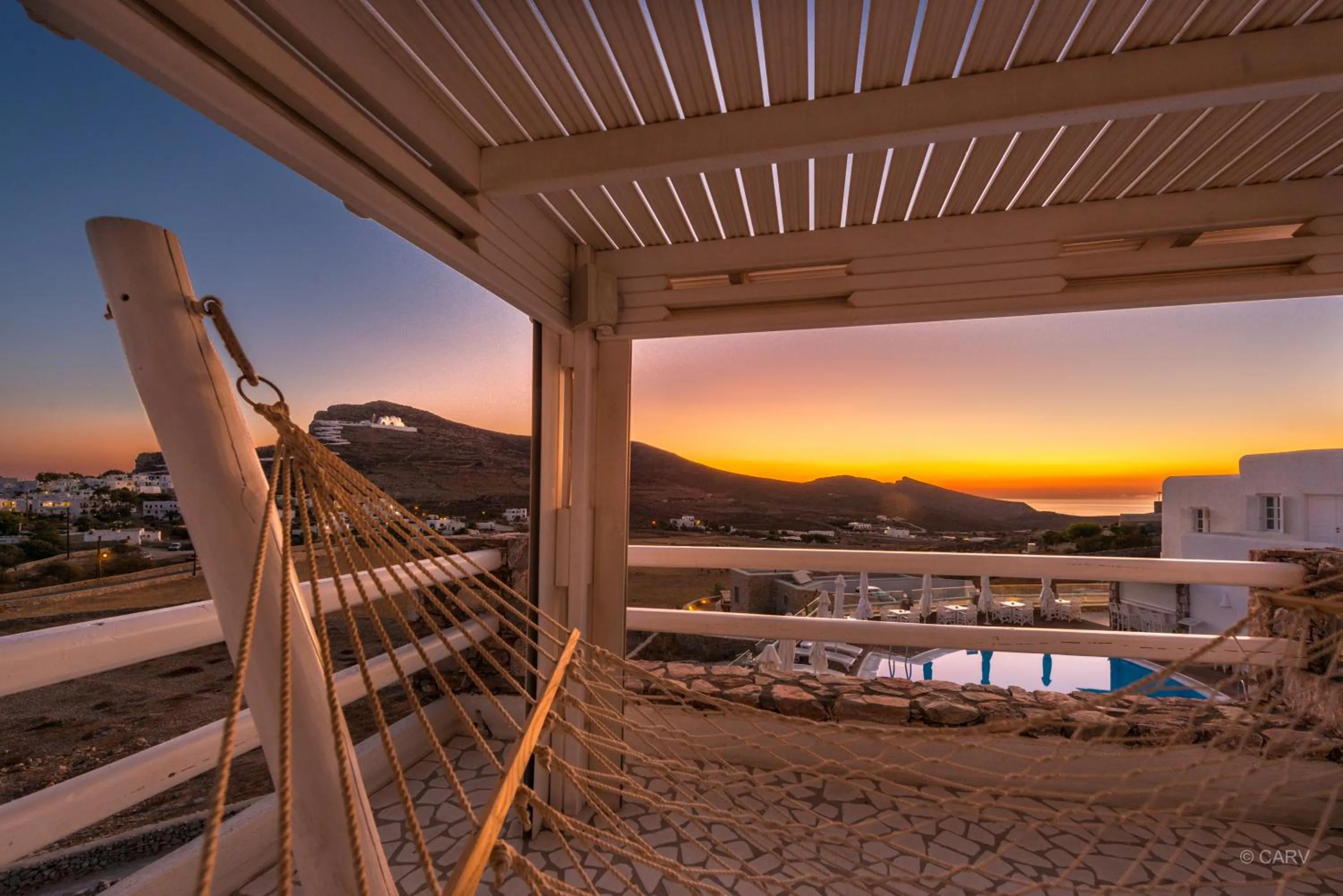 Balcony/Terrace in Aspalathras White Hotel