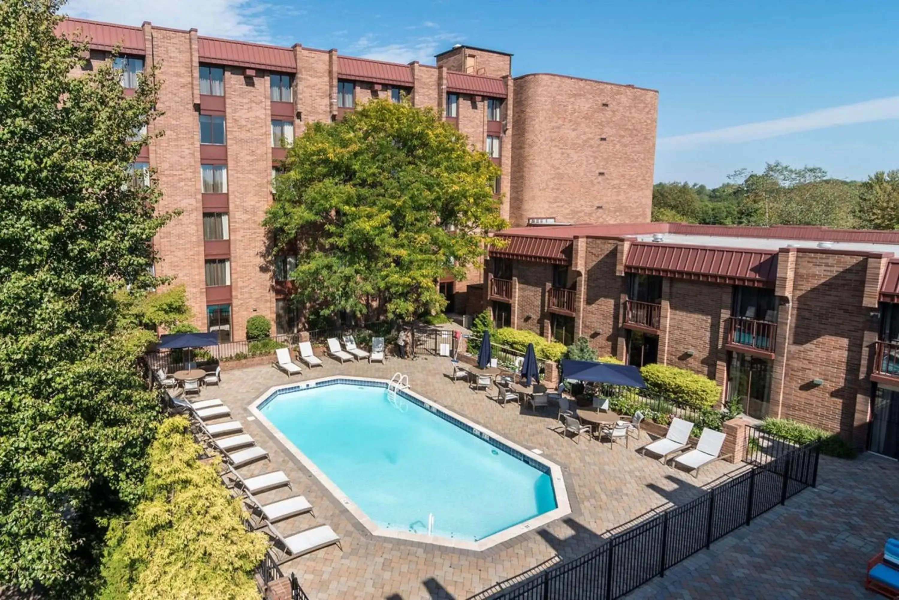 Pool view in Hilton Parsippany Pool view in Hilton Parsippany