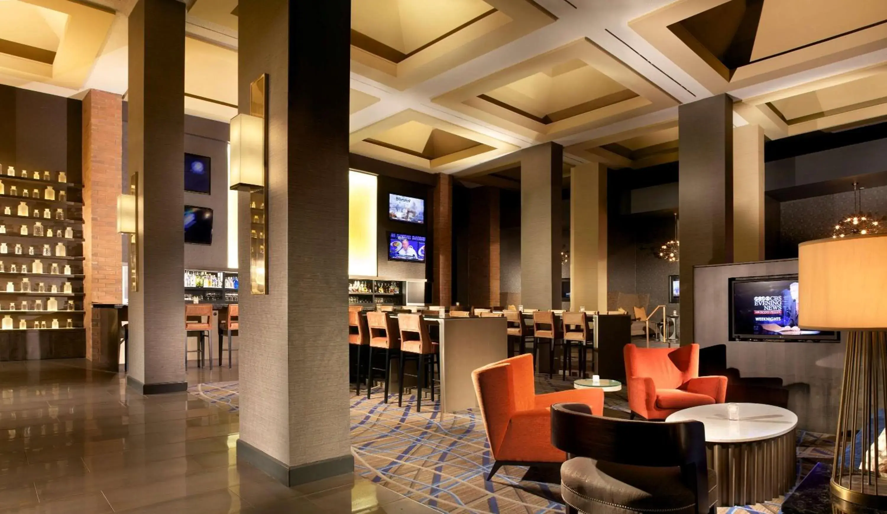 Lounge or bar in Hilton Parsippany Lounge or bar in Hilton Parsippany