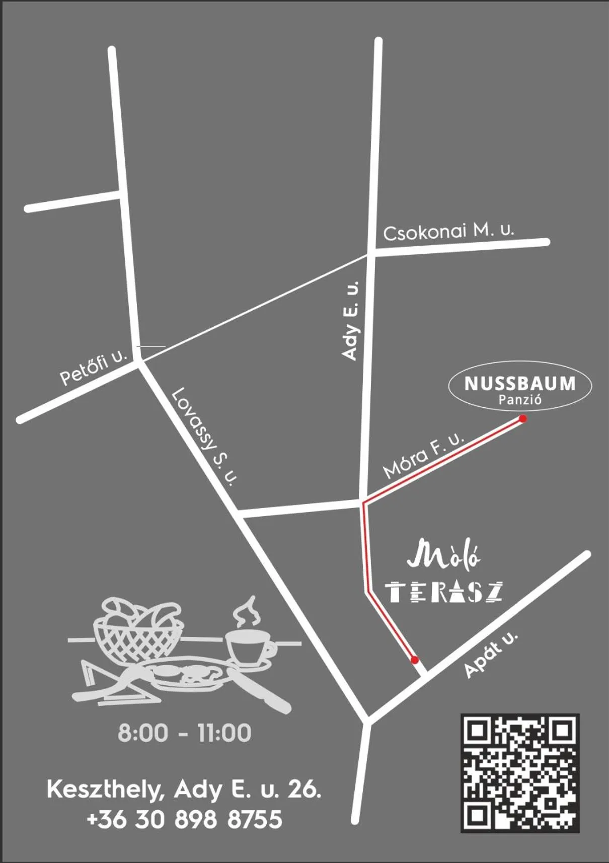 Breakfast in Nussbaum Panzió