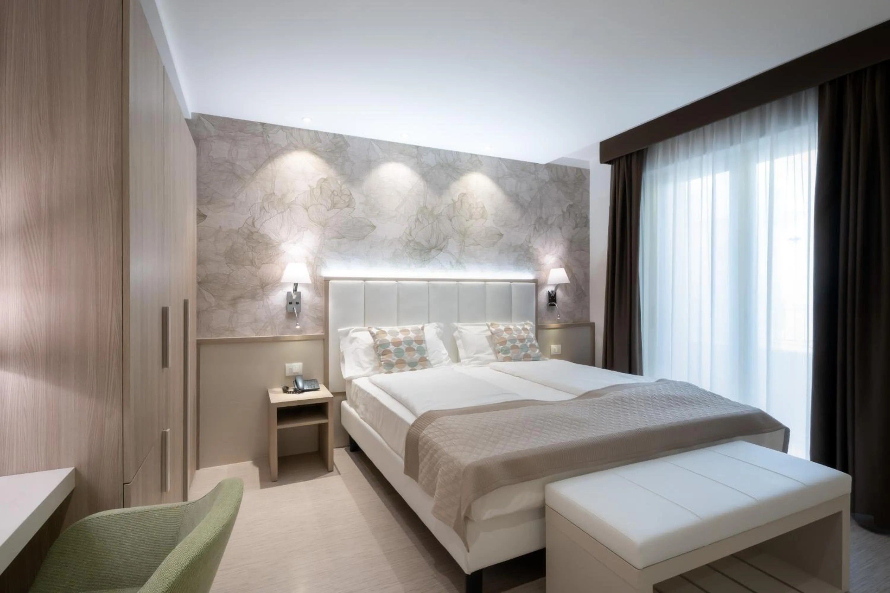 Bed in International Beach Hotel