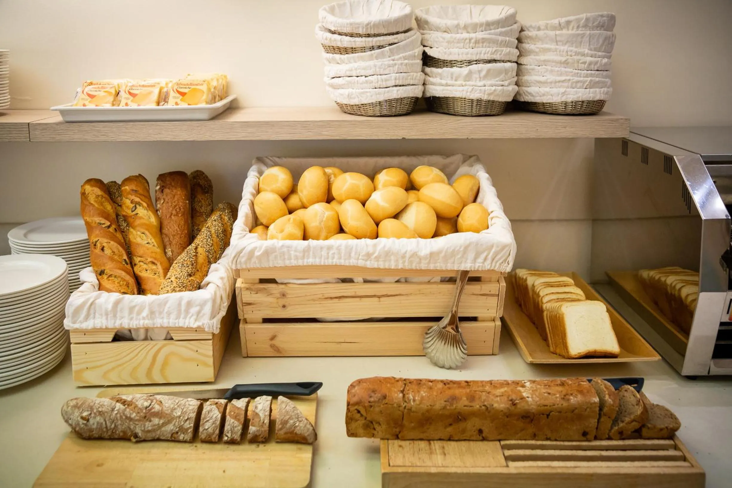 Buffet breakfast in International Beach Hotel