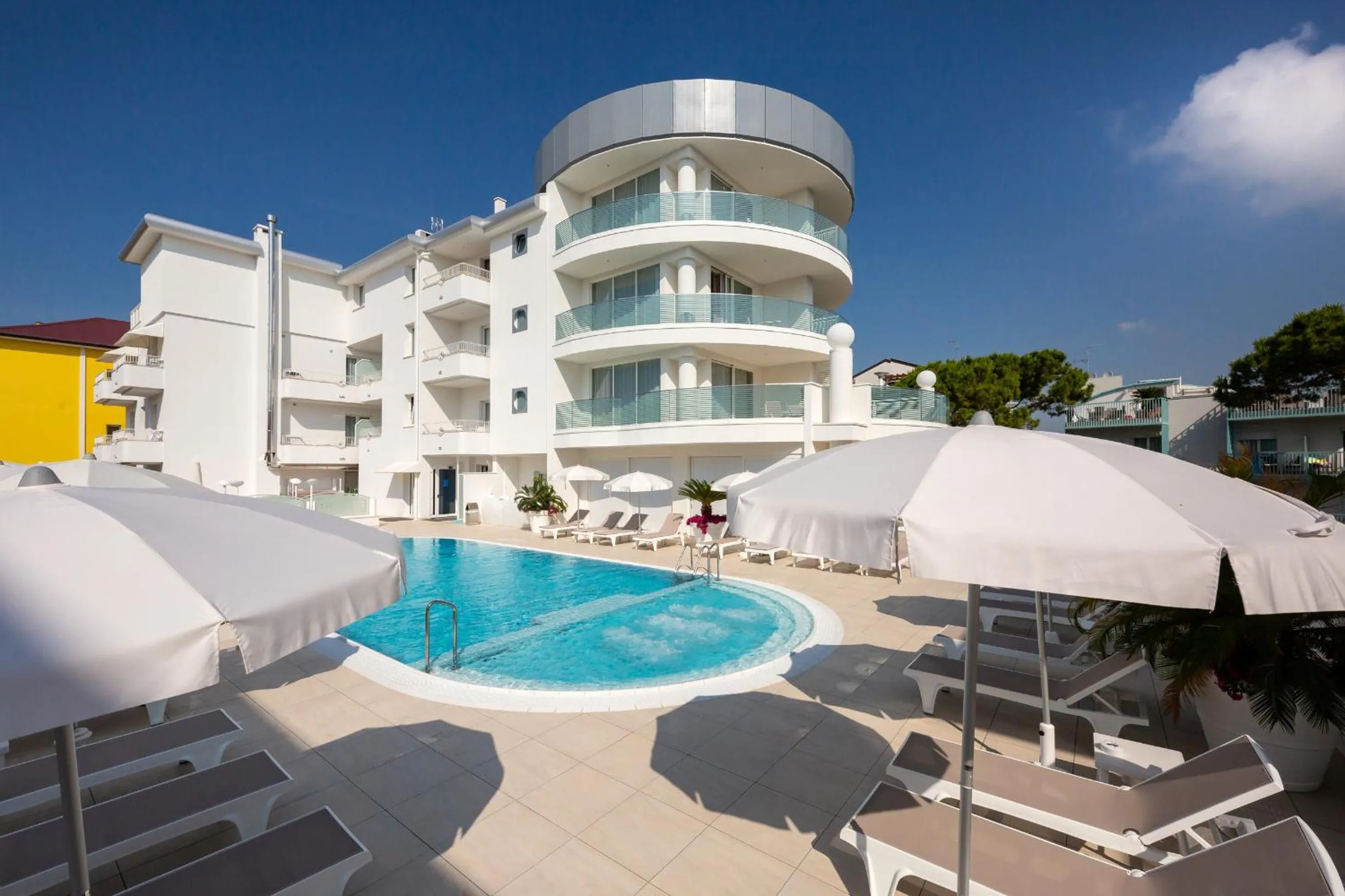 Pool view in International Beach Hotel
