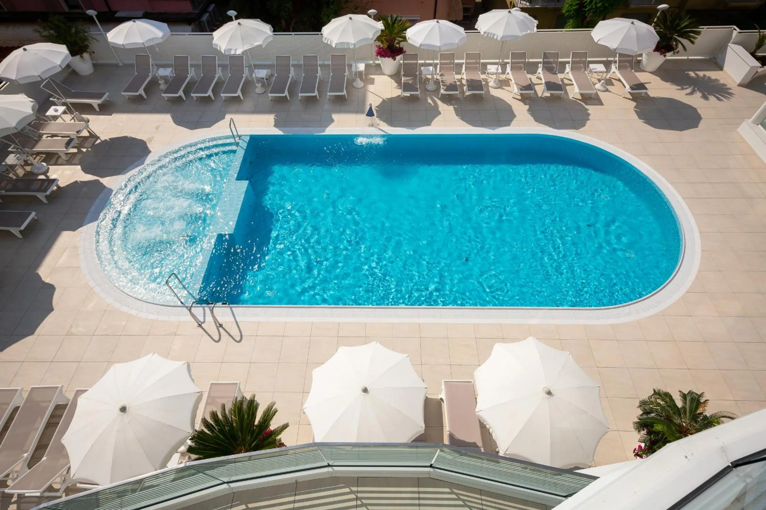 Pool view in International Beach Hotel