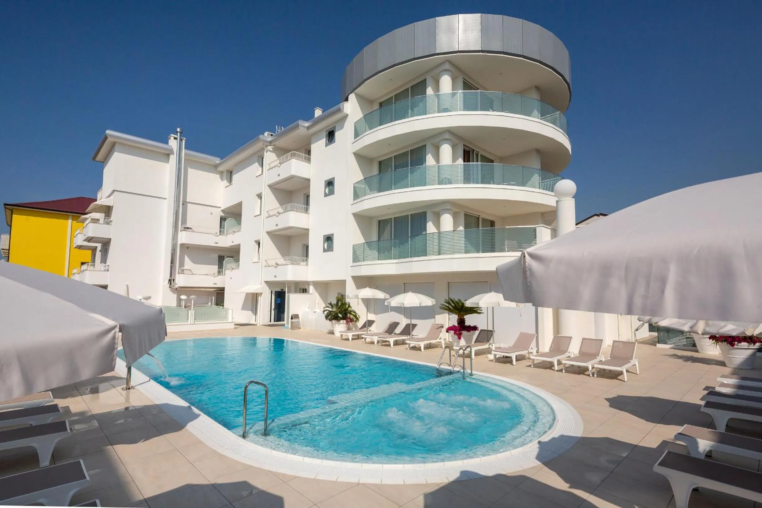 Pool view in International Beach Hotel