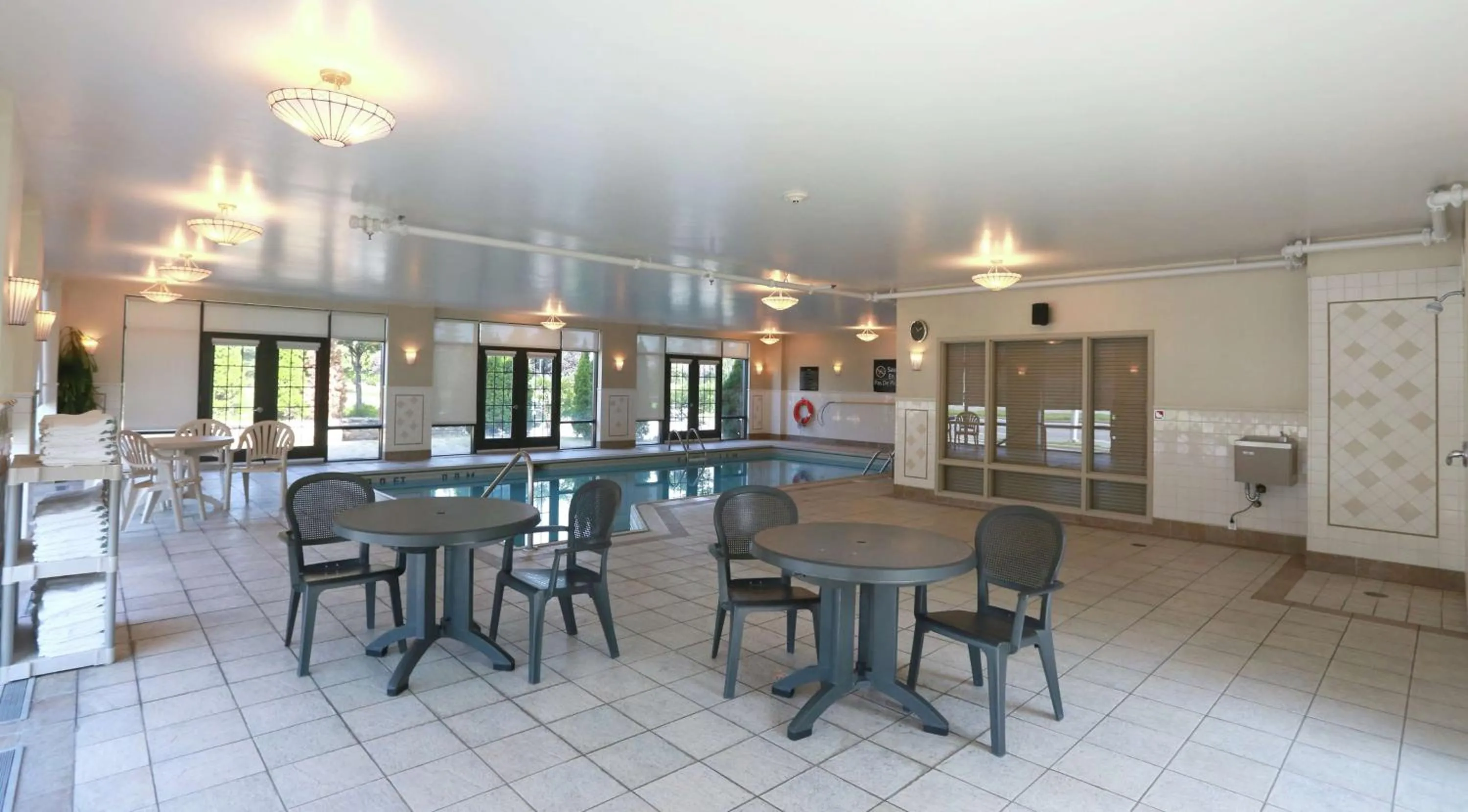 Pool view in Hampton Inn & Suites Laval