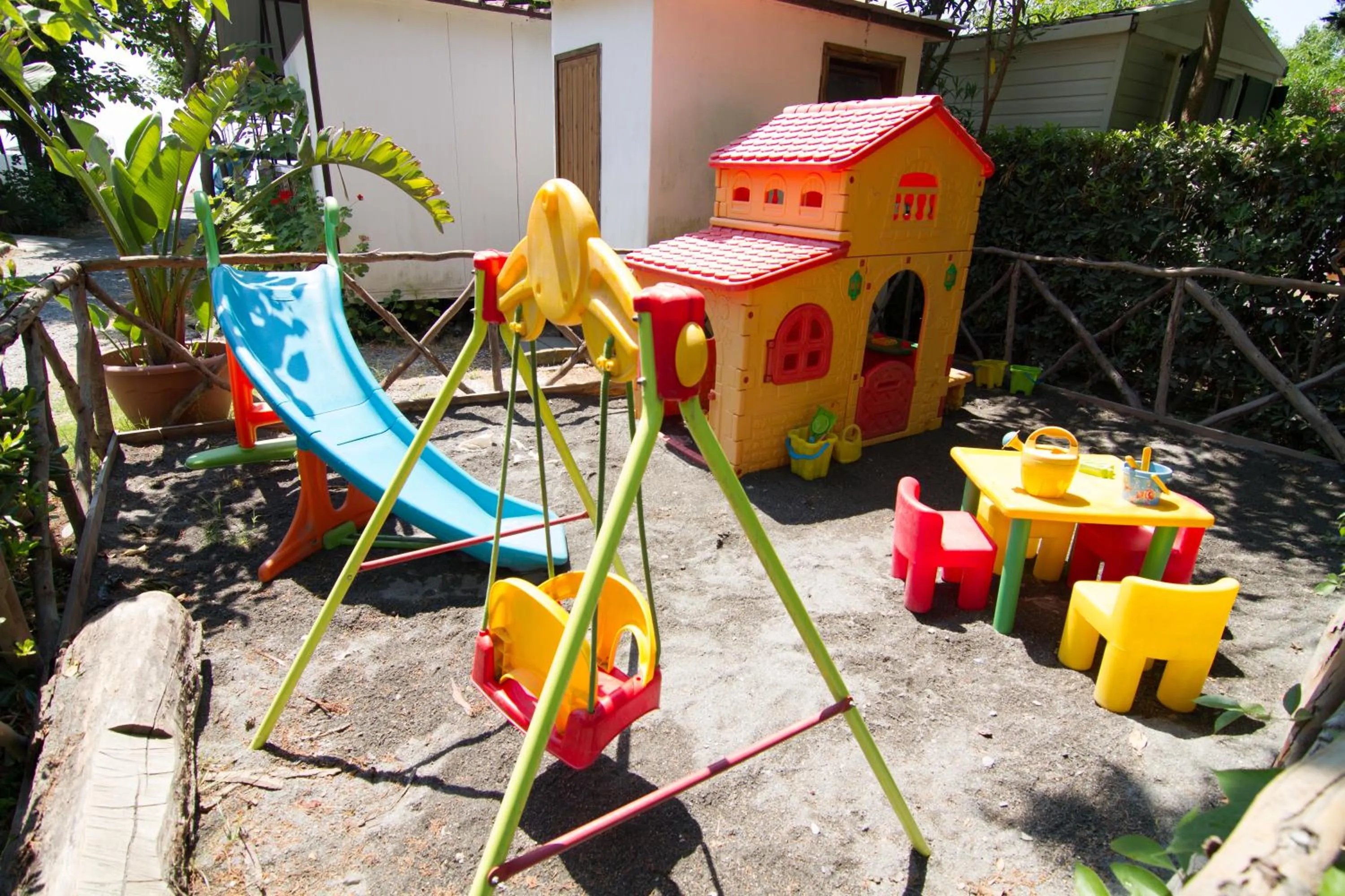Children play ground in Camping La Focetta Sicula