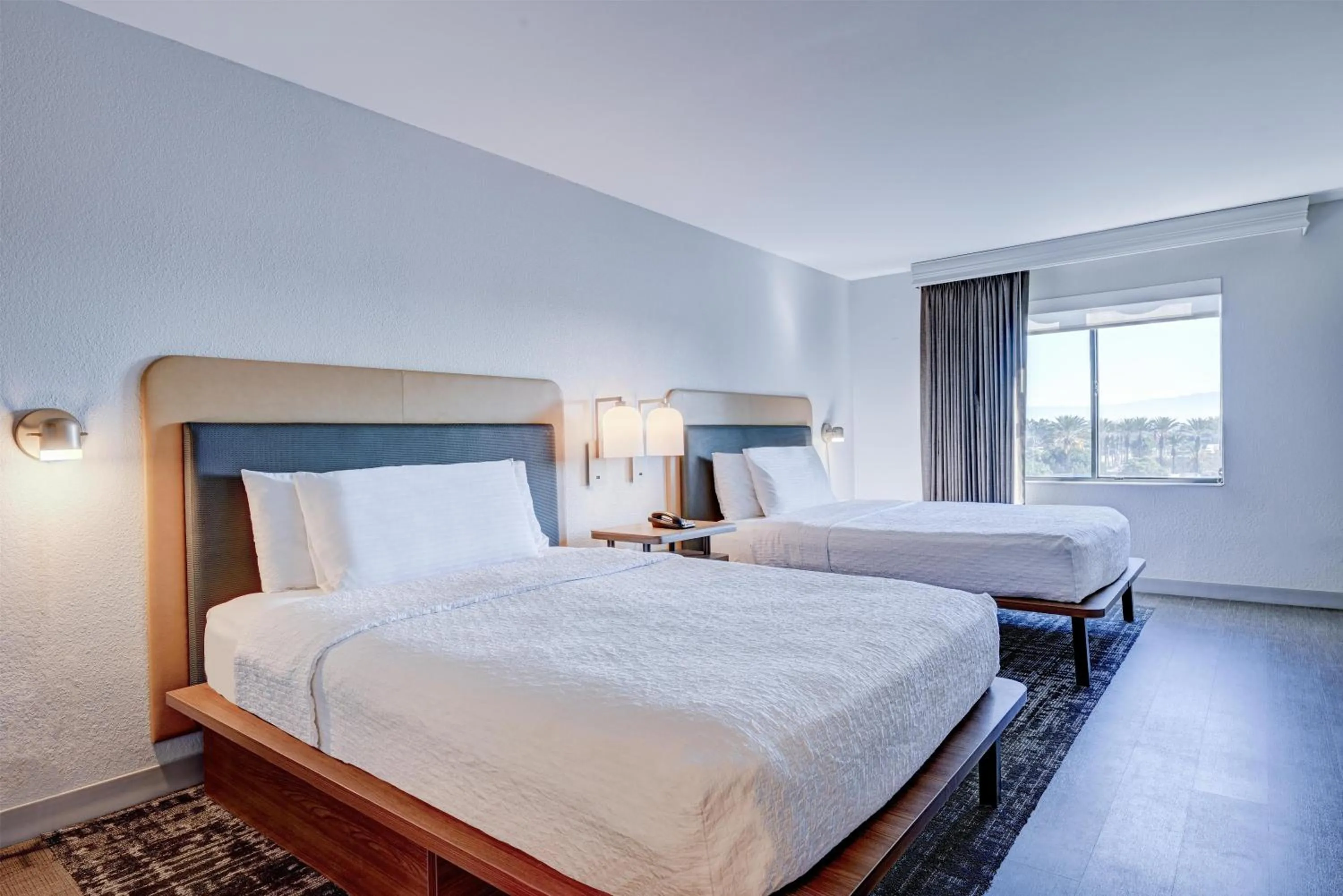 Bed in Homewood Suites by Hilton-Anaheim