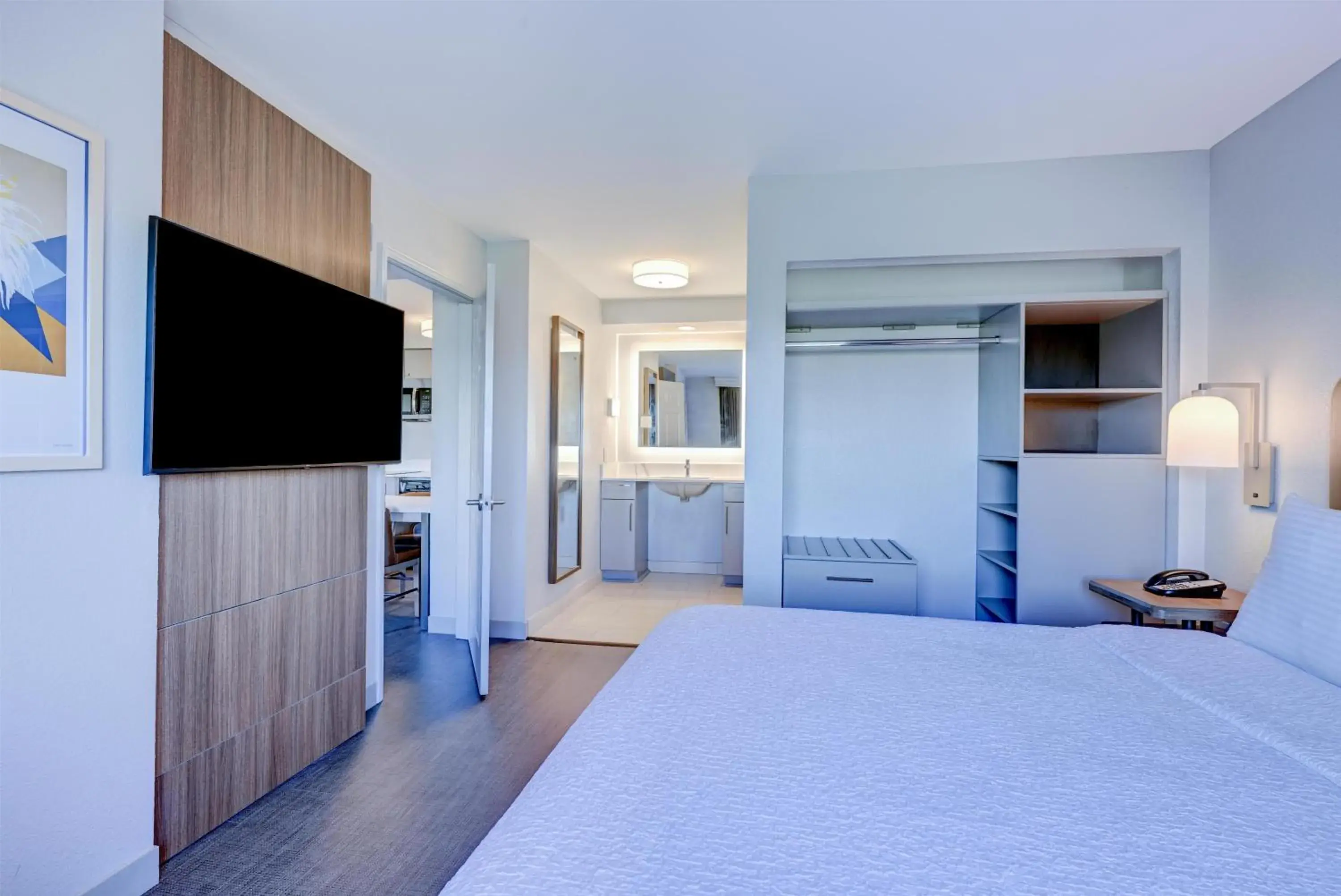 Bed in Homewood Suites by Hilton-Anaheim Bed in Homewood Suites by Hilton-Anaheim