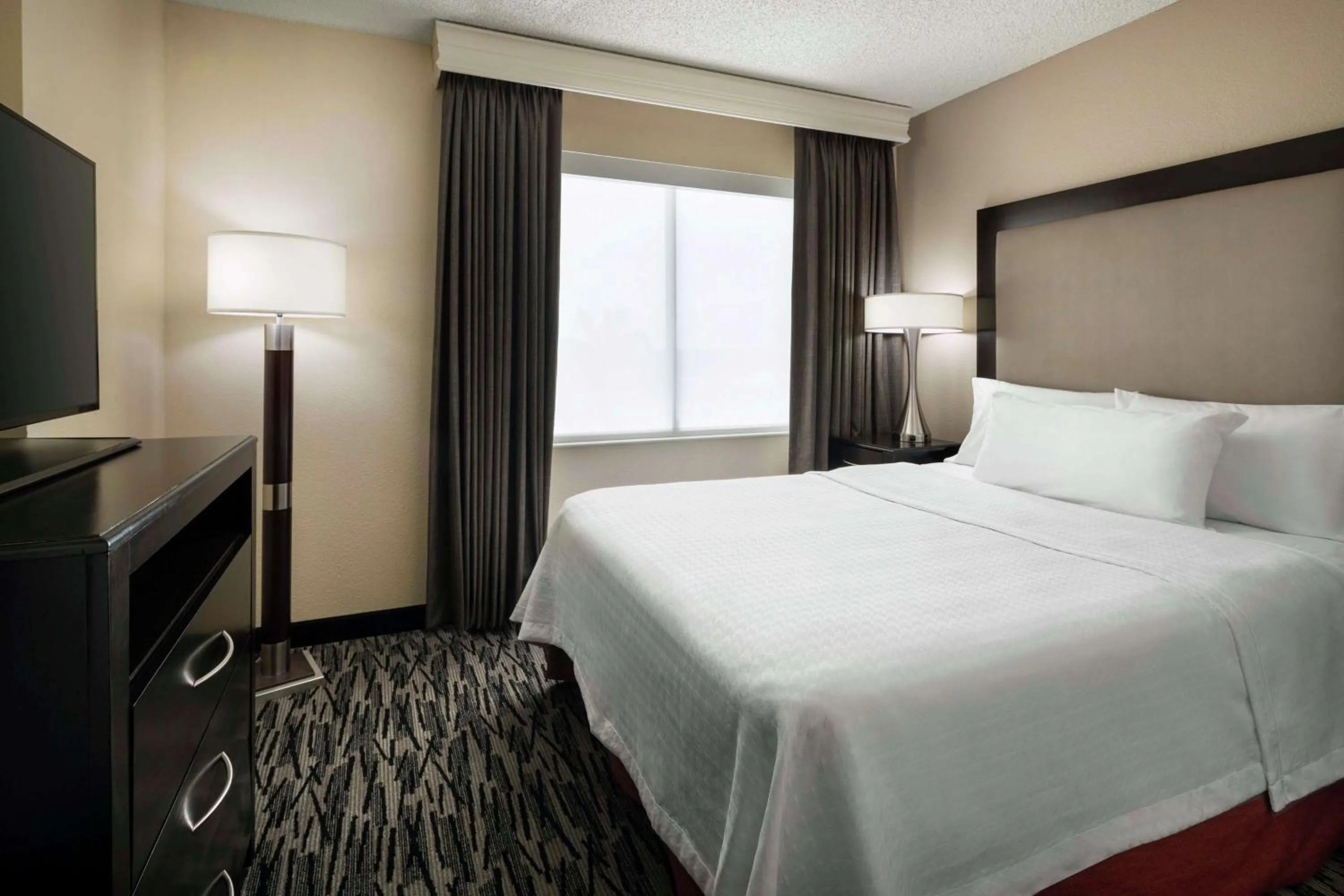 Bed in Homewood Suites by Hilton-Anaheim