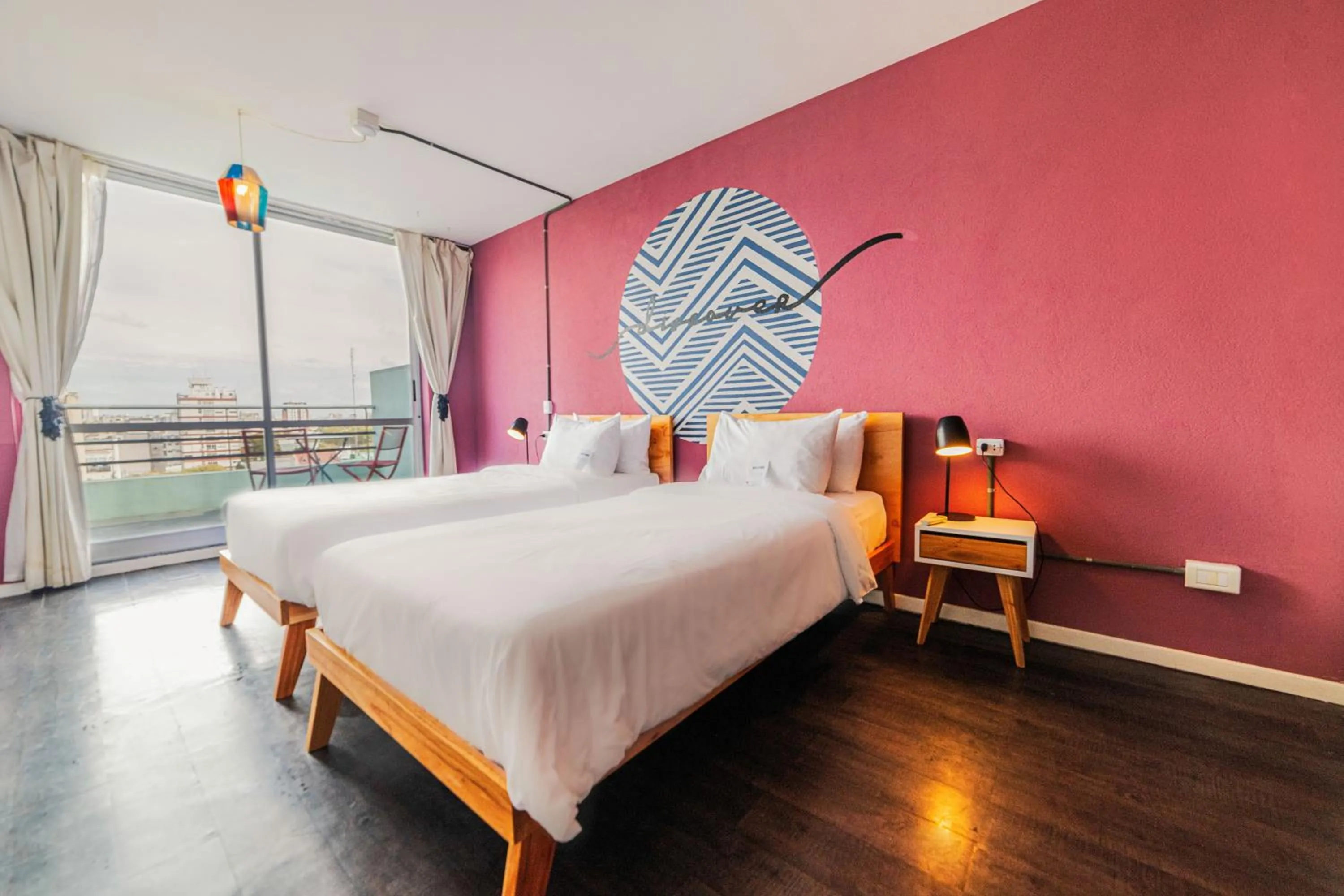 Bed in Socialtel Palermo