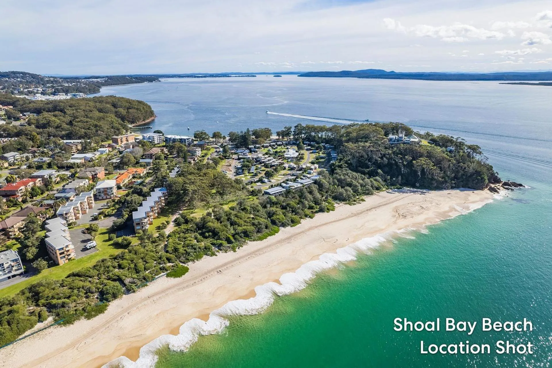 The Helm 8 hear the waves from Shoal Bay Beach