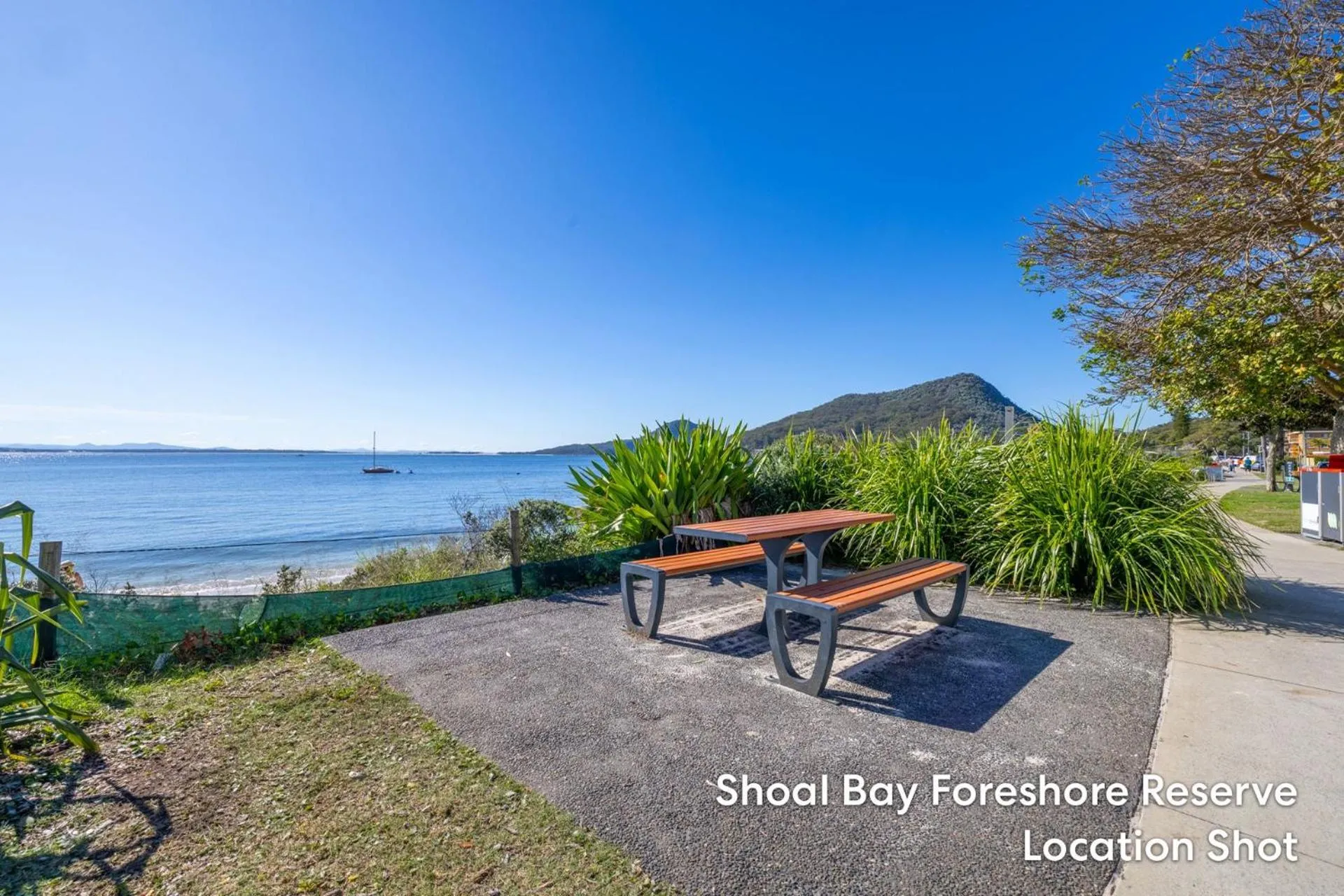 The Helm 8 hear the waves from Shoal Bay Beach