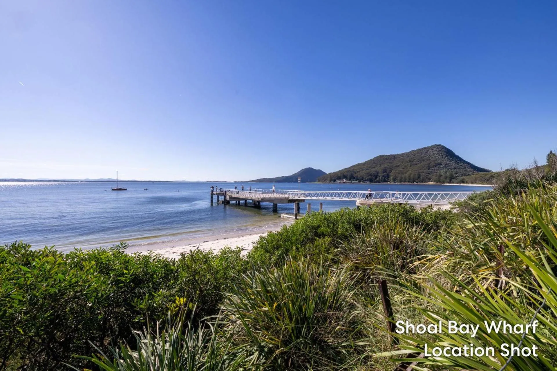 The Helm 8 hear the waves from Shoal Bay Beach