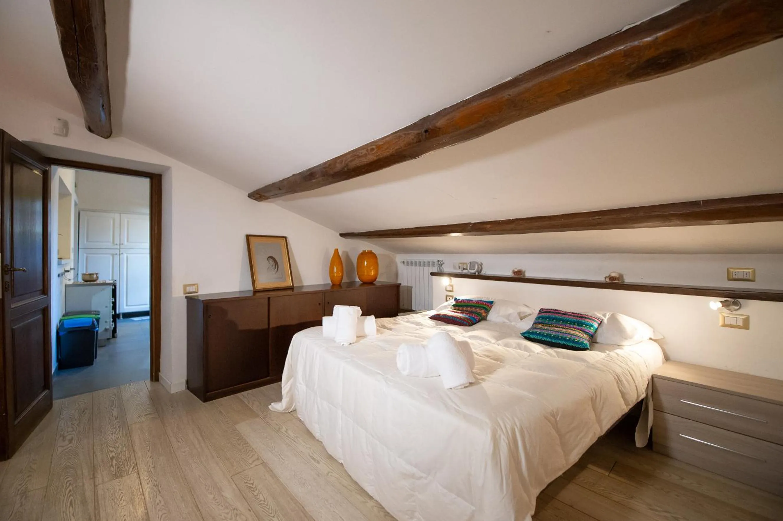 Bed in CasaJusta Trastevere