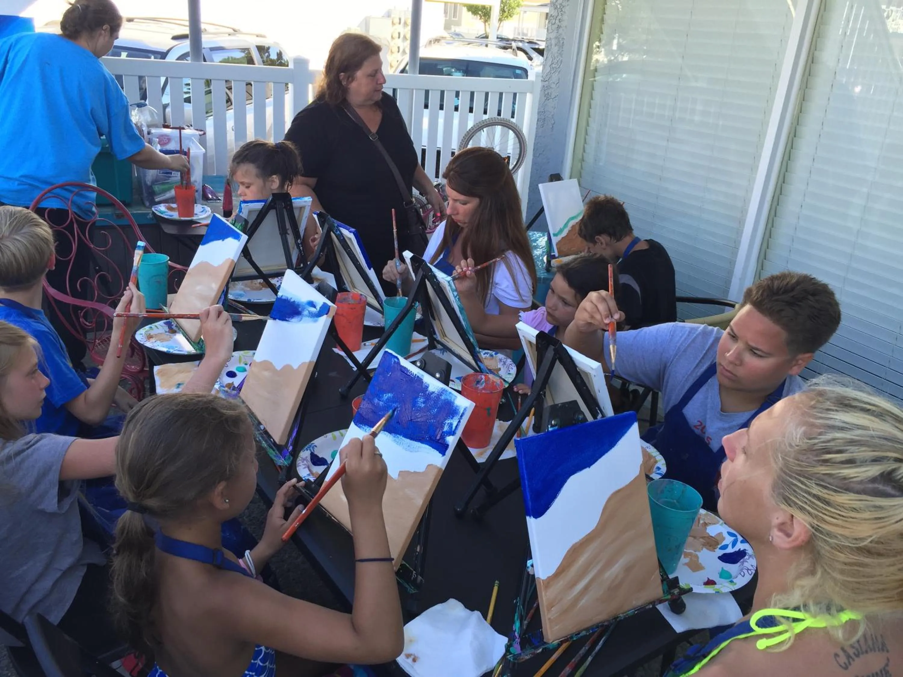 group of guests in Sandy Shores Resort